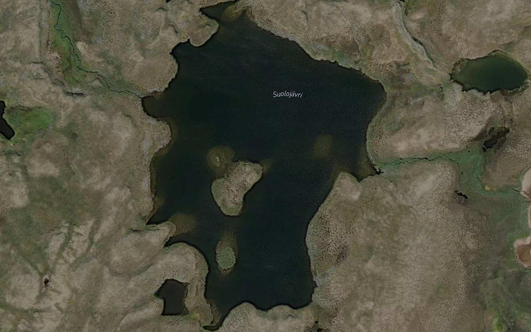 Satellite map of the Suolojavri