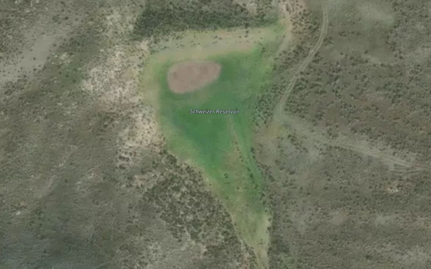 Satellite map of the Schweizer Reservoir