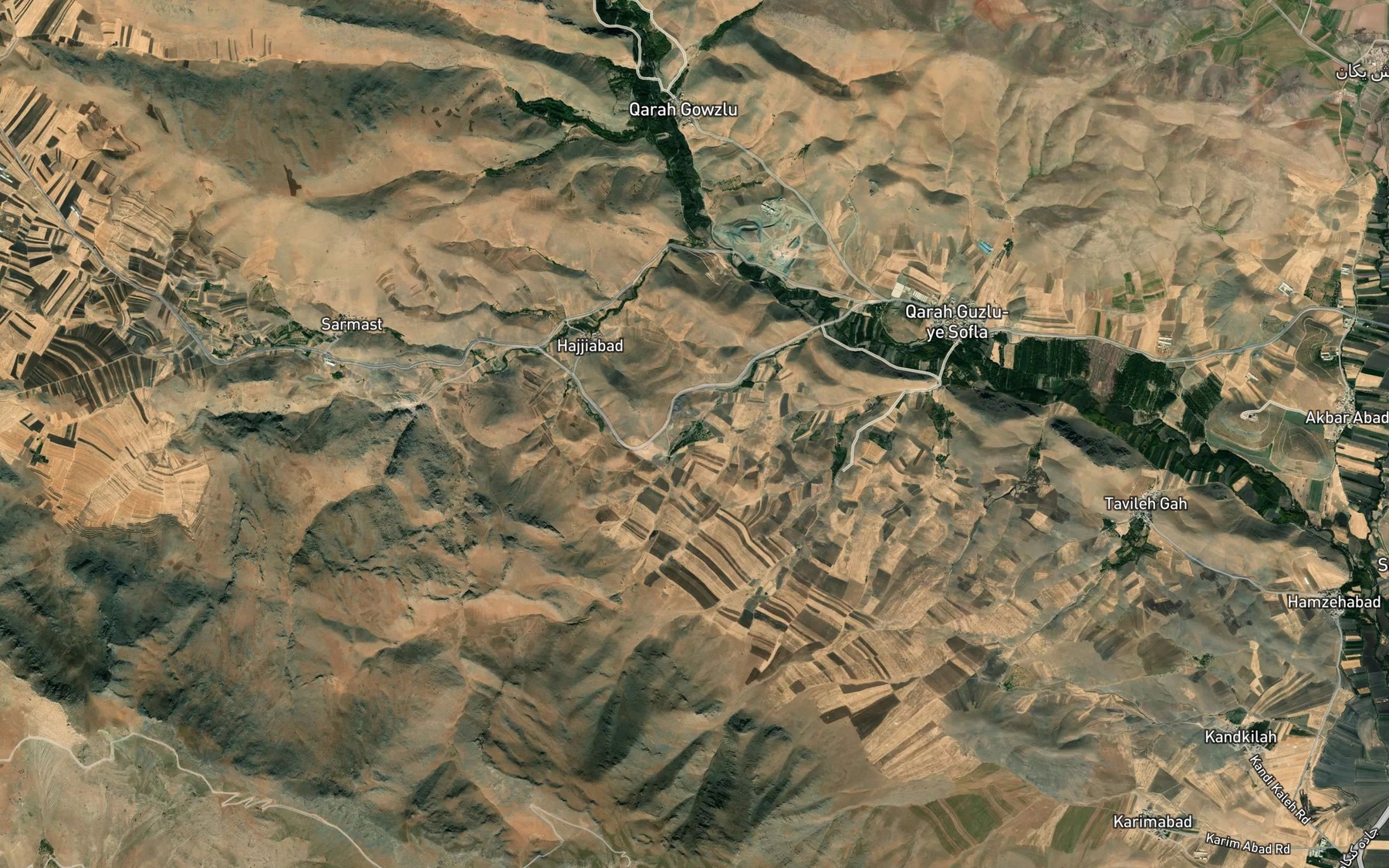 Satellite map of the Cheshmeh-ye Sarab Zir Eskan