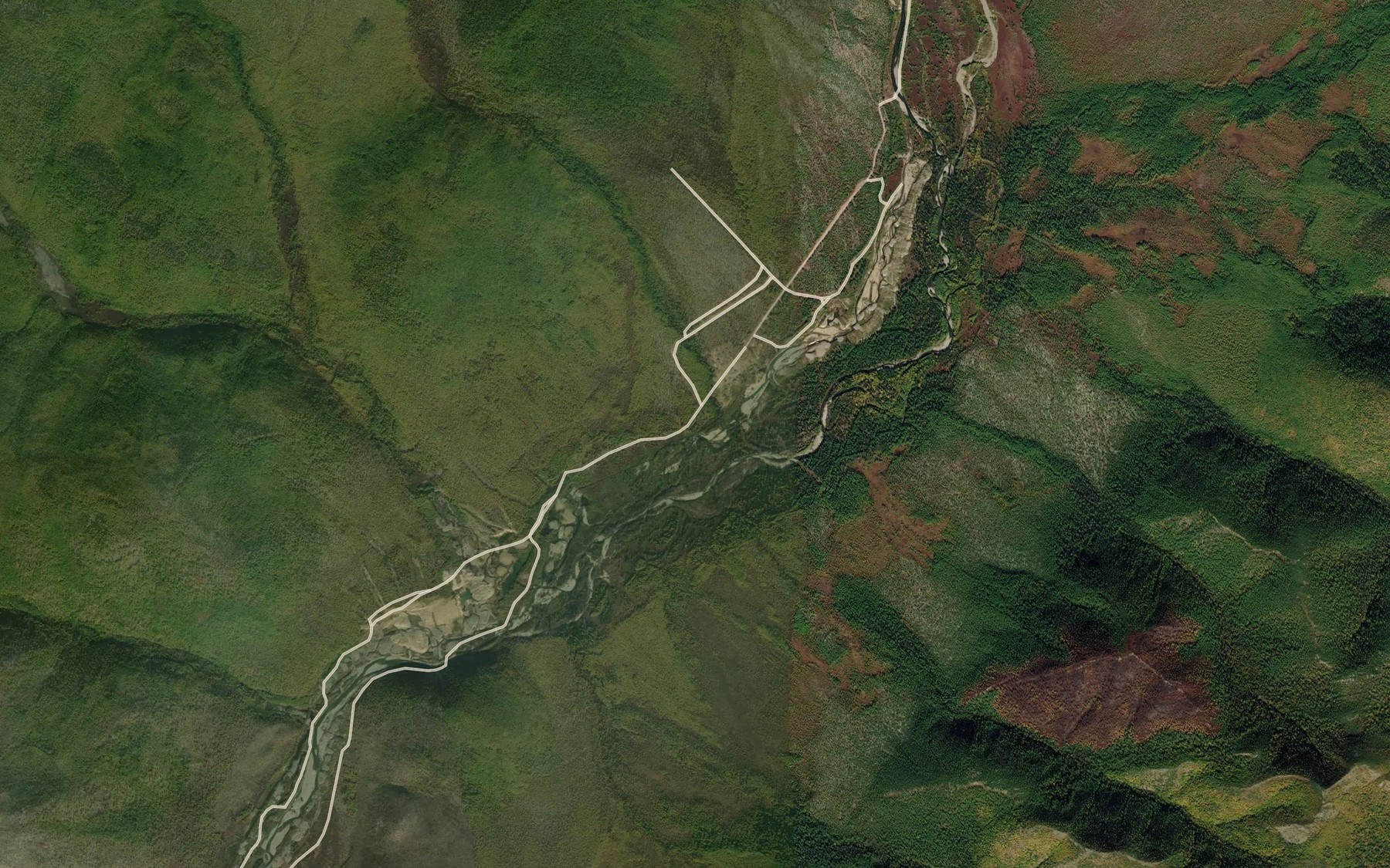 Satellite map of the Odinokiy