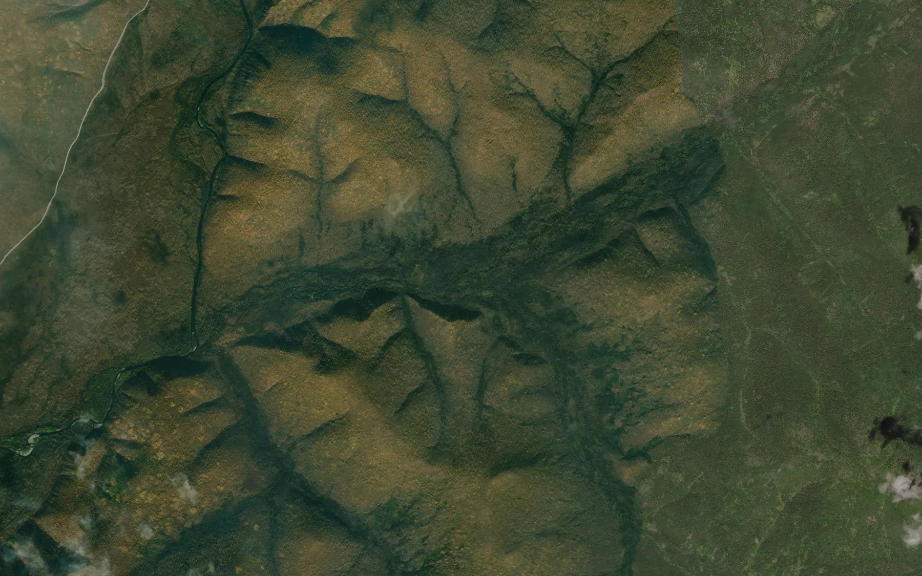 Satellite map of the Verkhniy Udomi