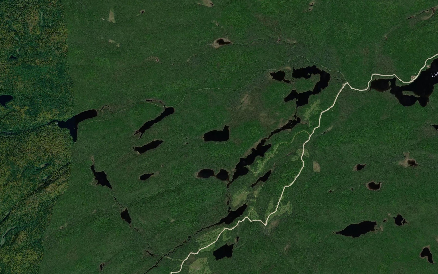 Satellite map of the Lac a Ti-Louis