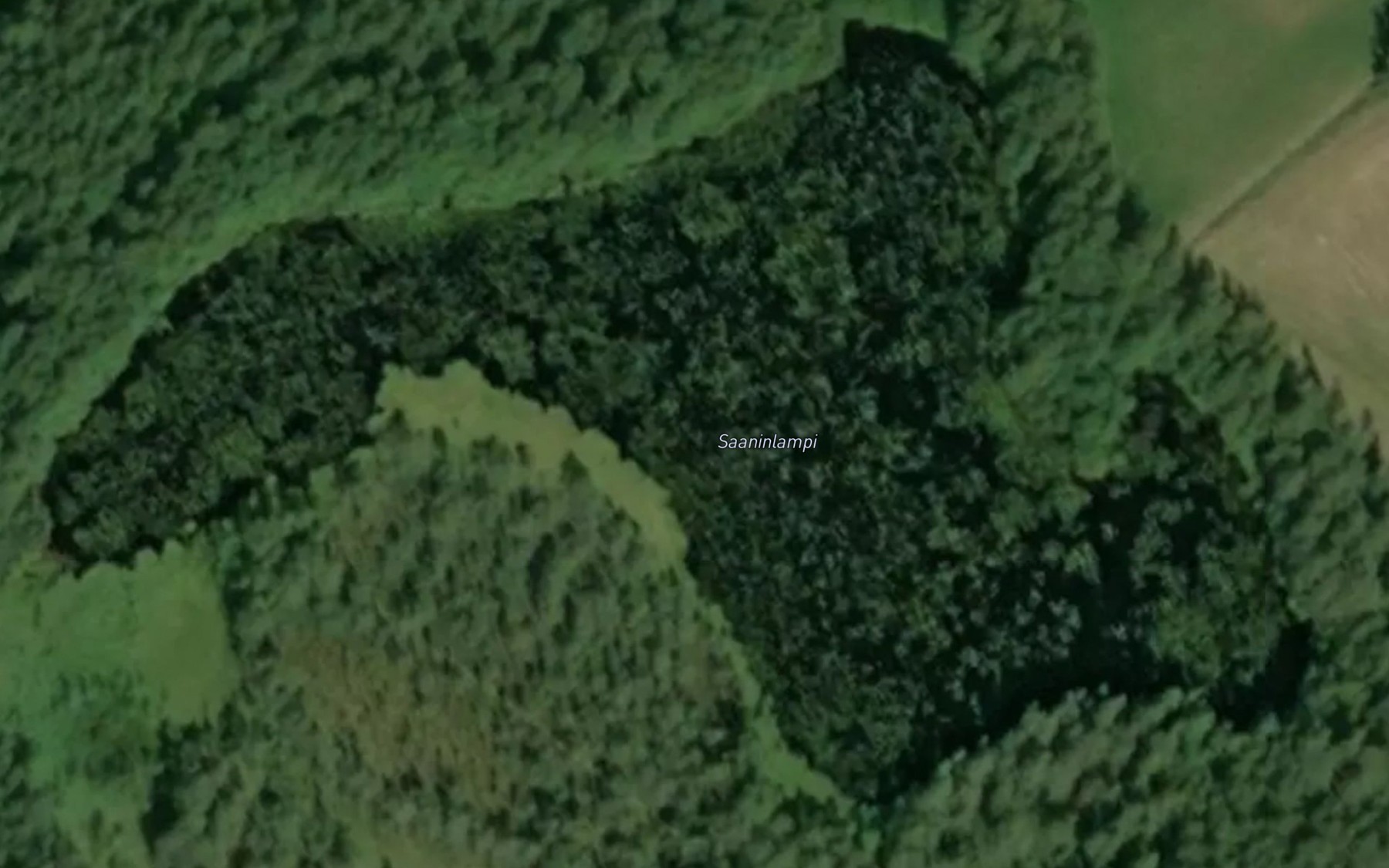 Satellite map of the Saaninlampi