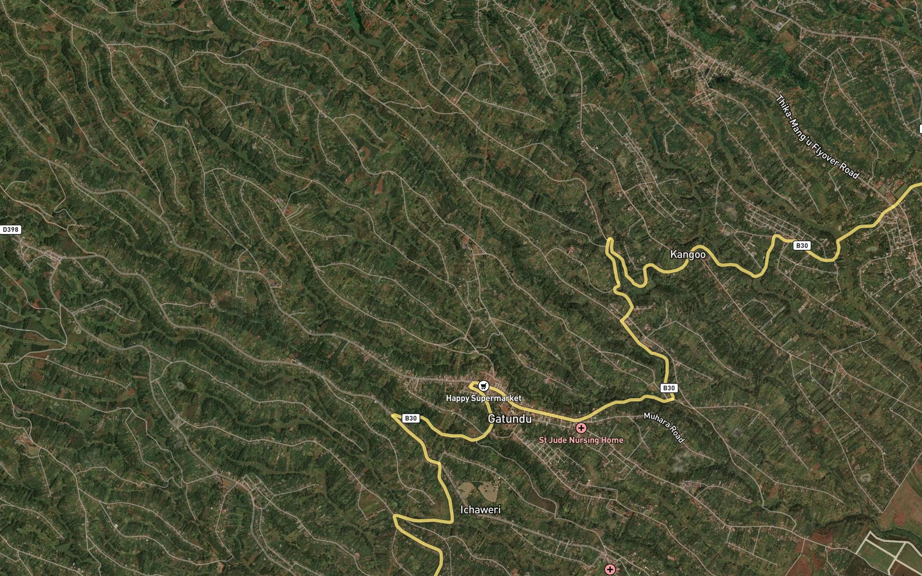 Satellite map of the Kiariga