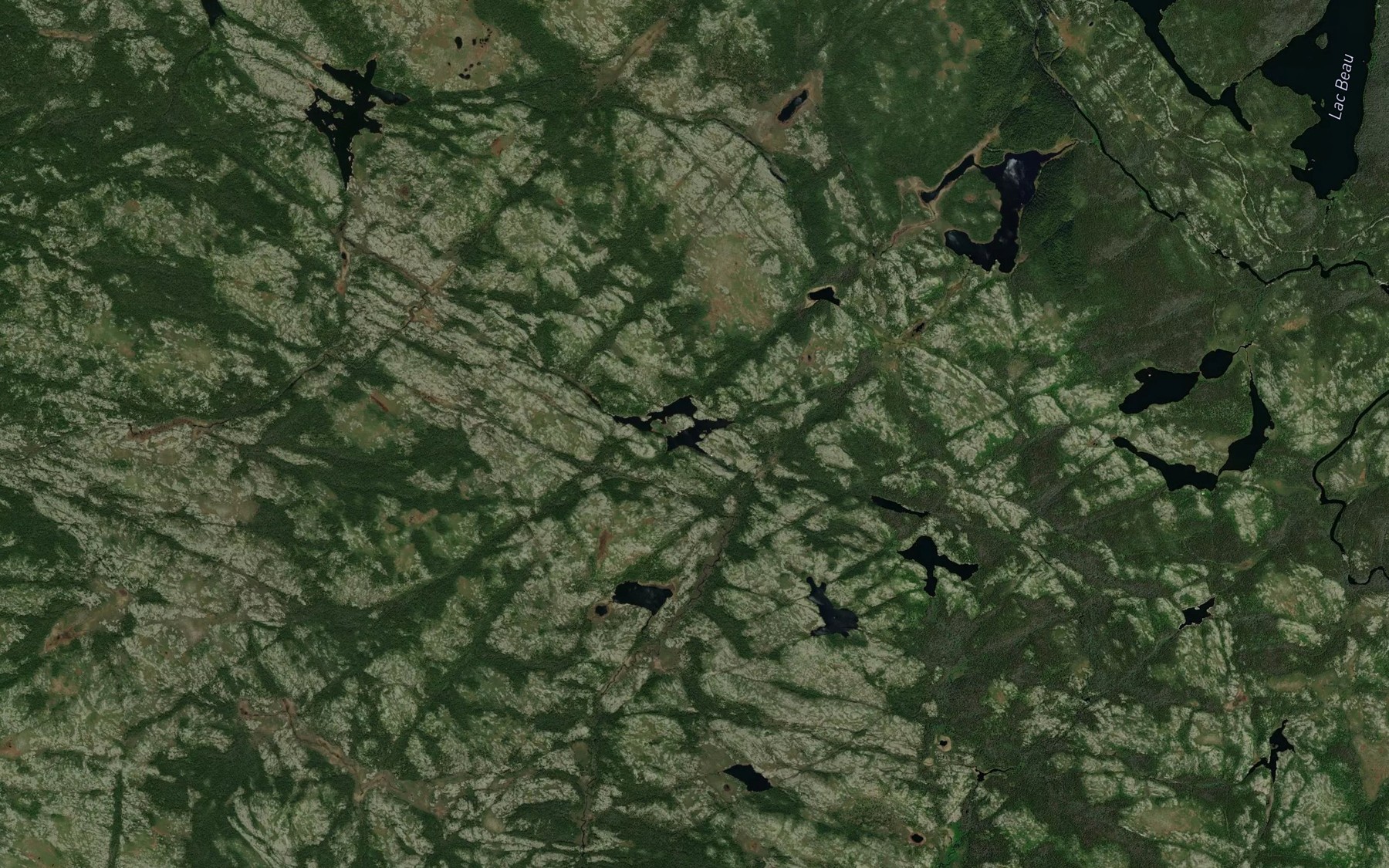 Satellite map of the Lac Labocteau