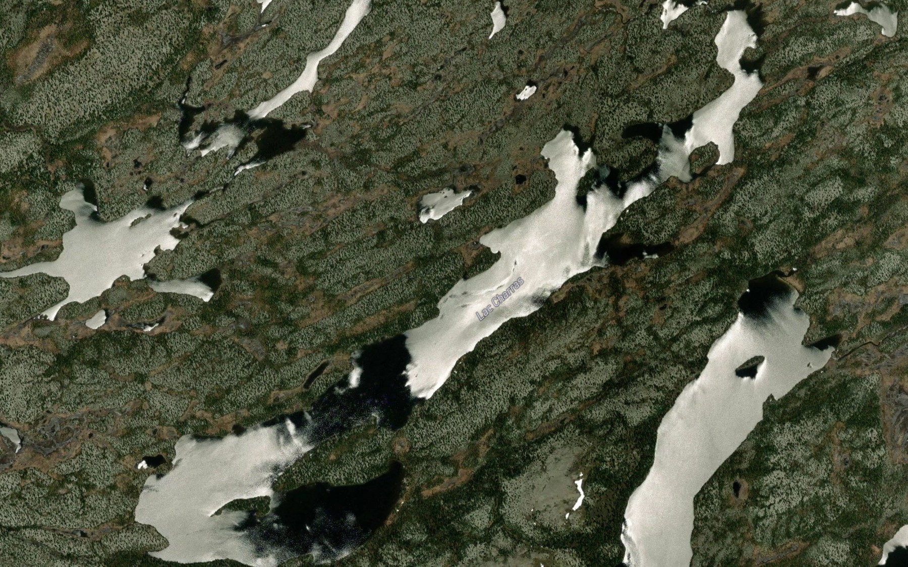 Satellite map of the Lac Charras
