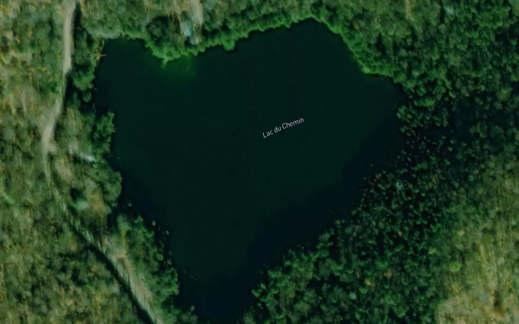 Satellite map of the Lac du Chemin