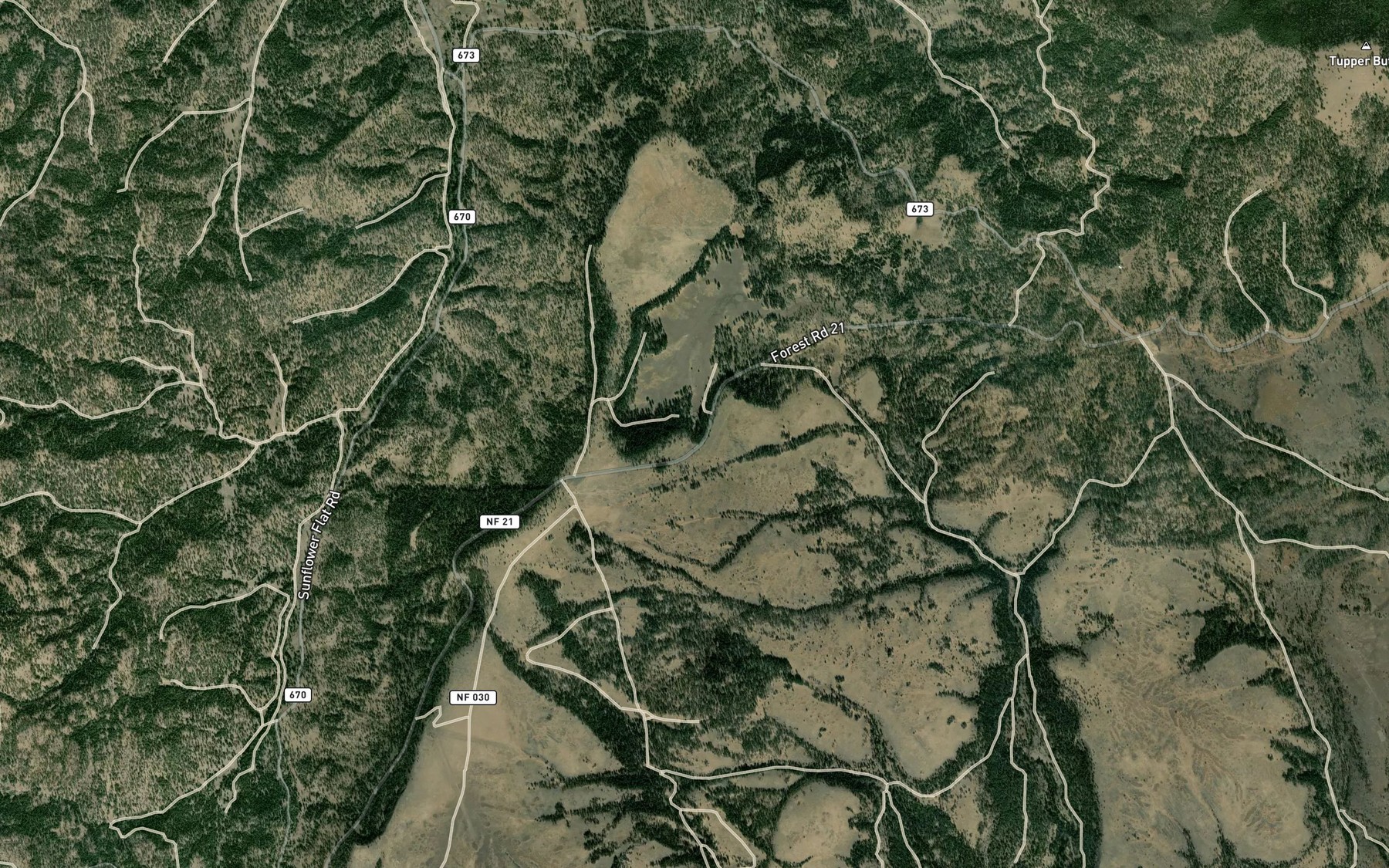 Satellite map of the Opal Spring