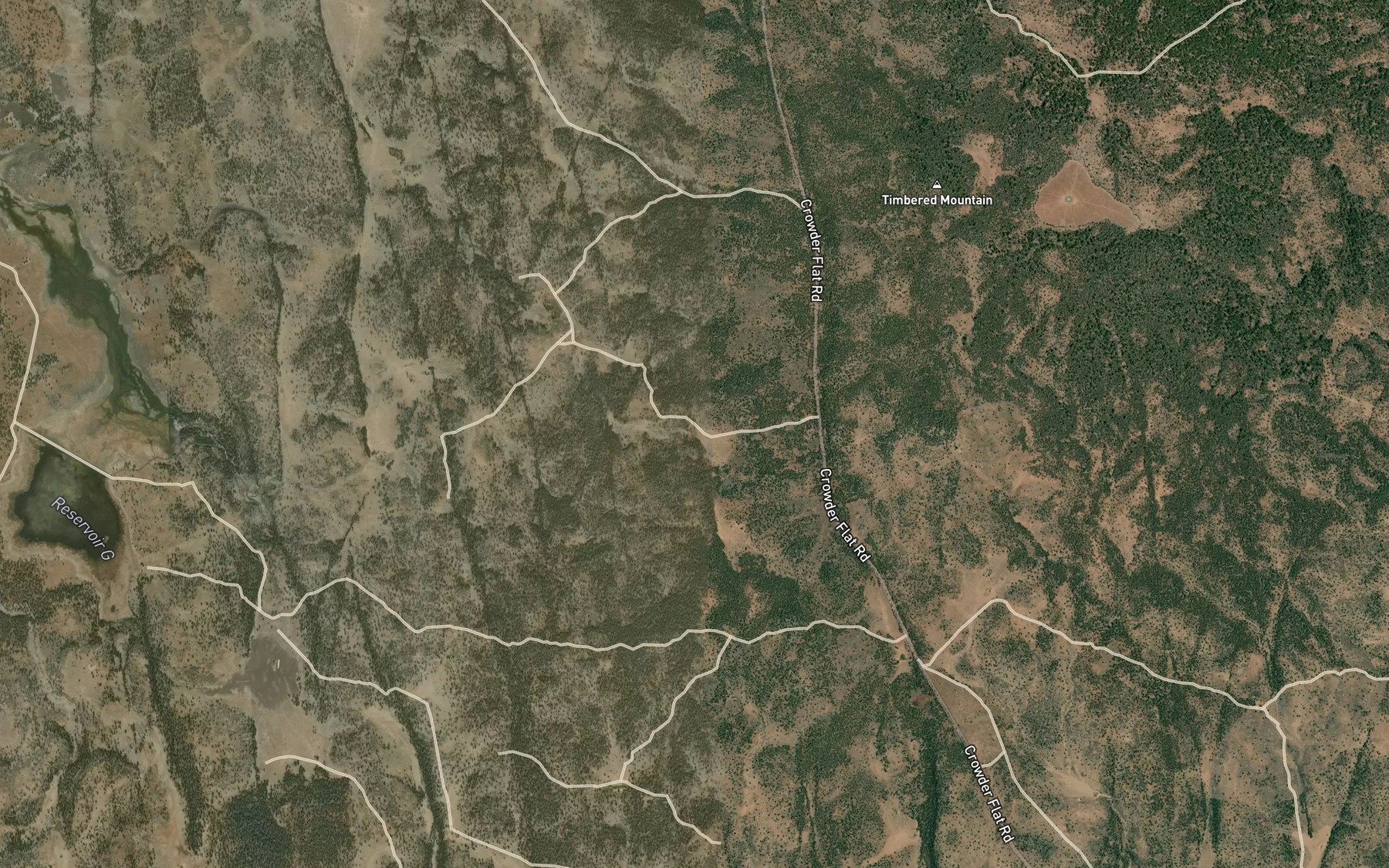 Satellite map of the West Black Rock Reservoir