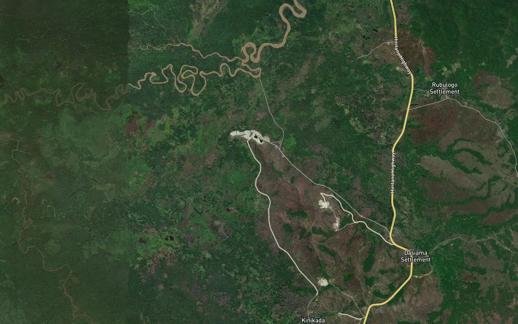 Satellite map of the Dasiama Creek