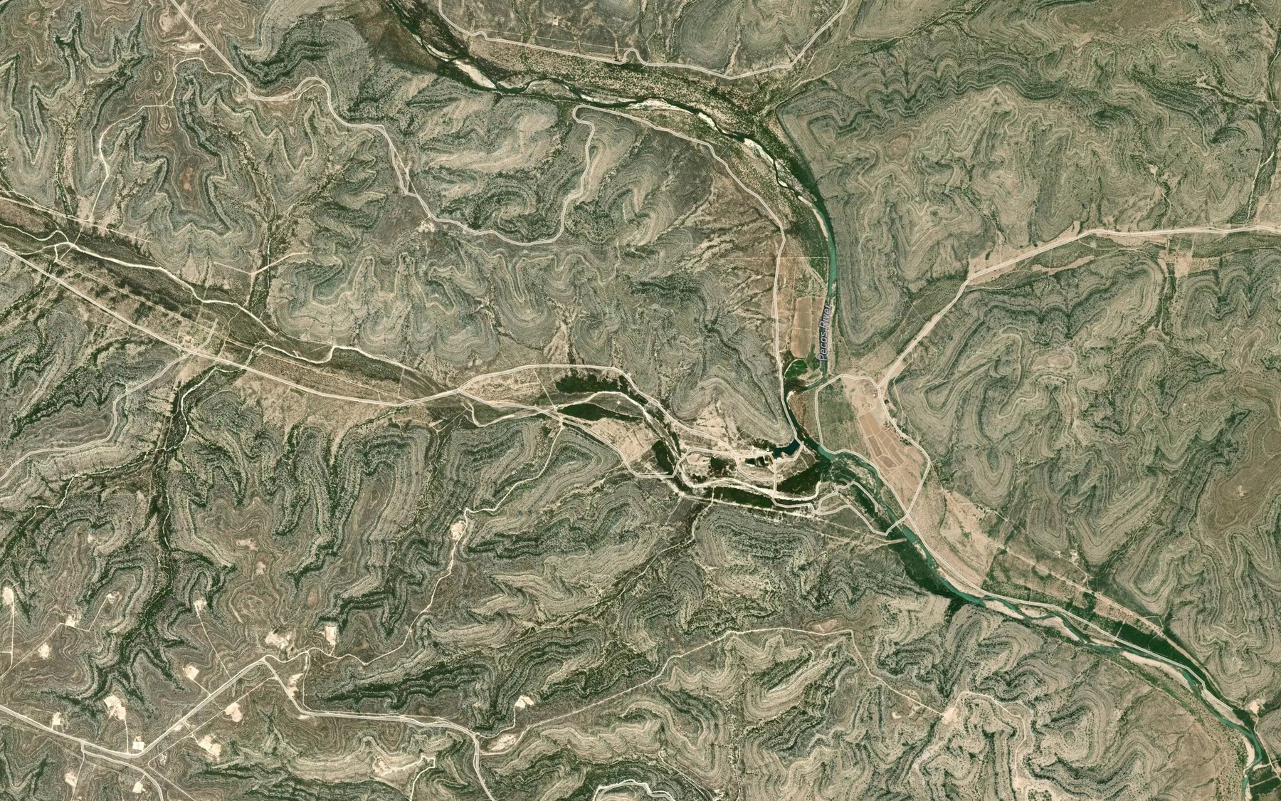 Satellite map of the Richland Spring
