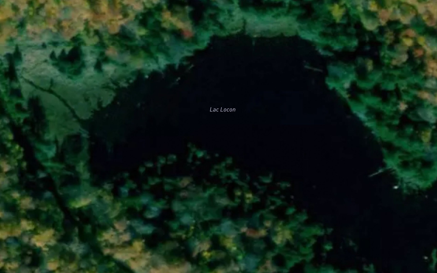 Satellite map of the Lac Locon