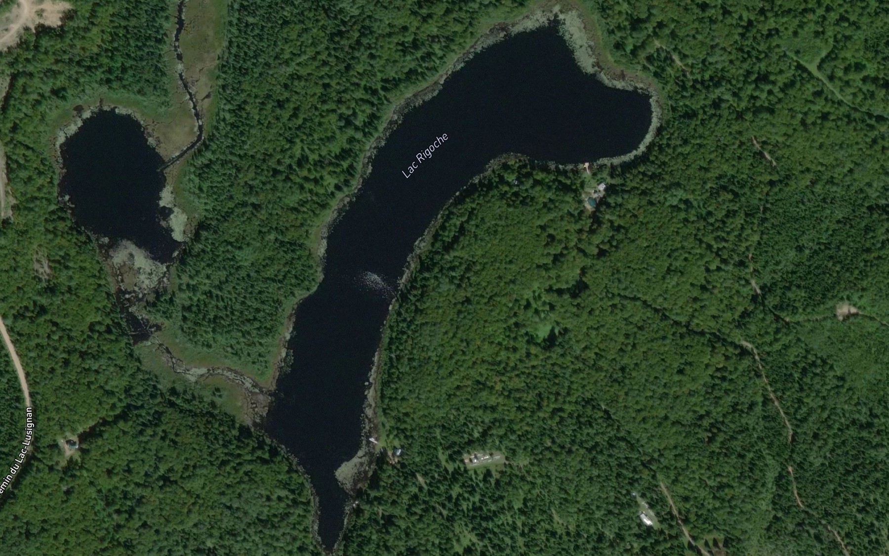Satellite map of the Lac Rigoche