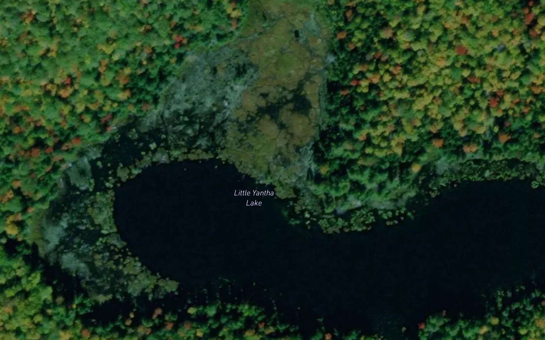 Satellite map of the Little Yantha Lake