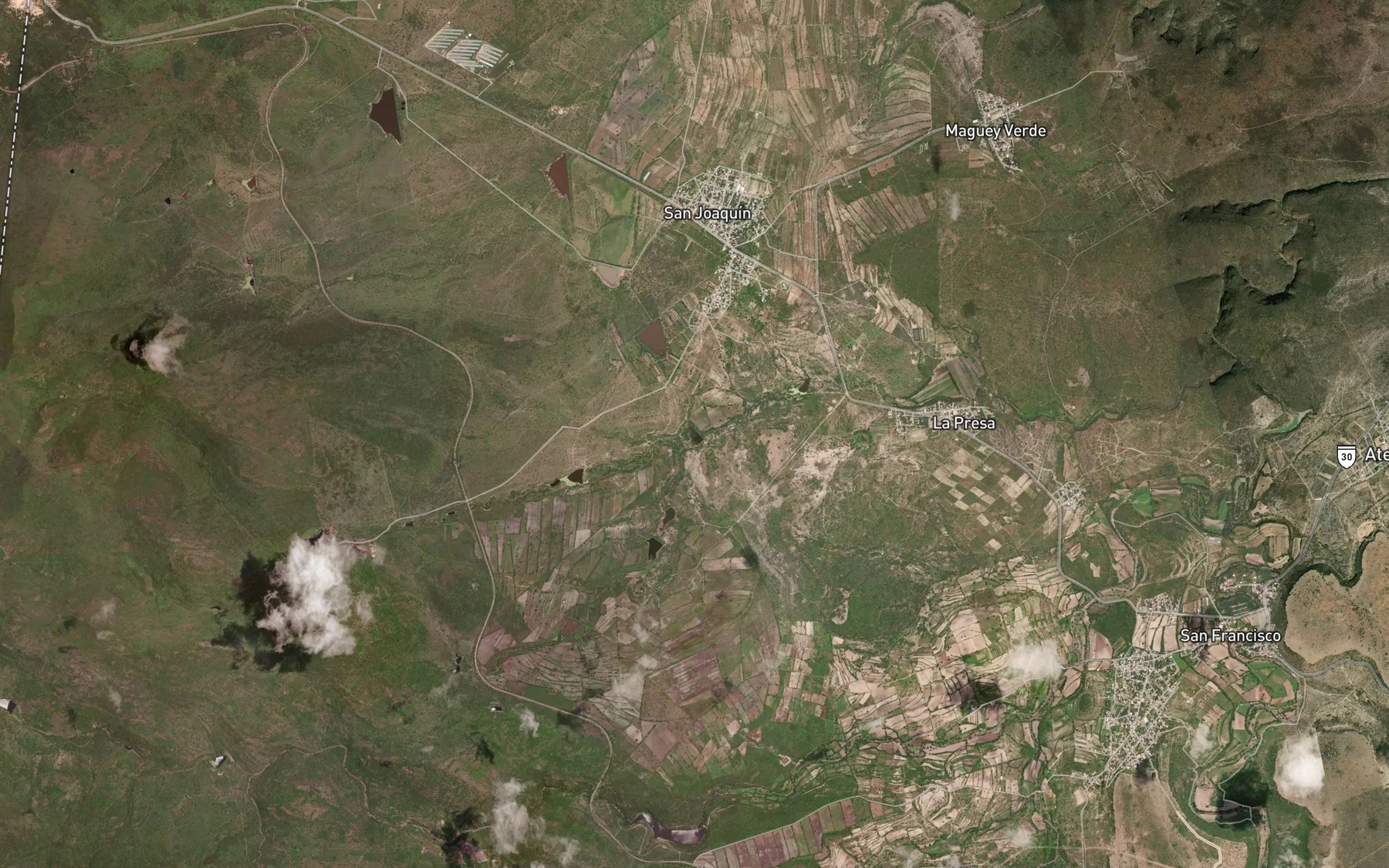 Satellite map of the El Rodeo
