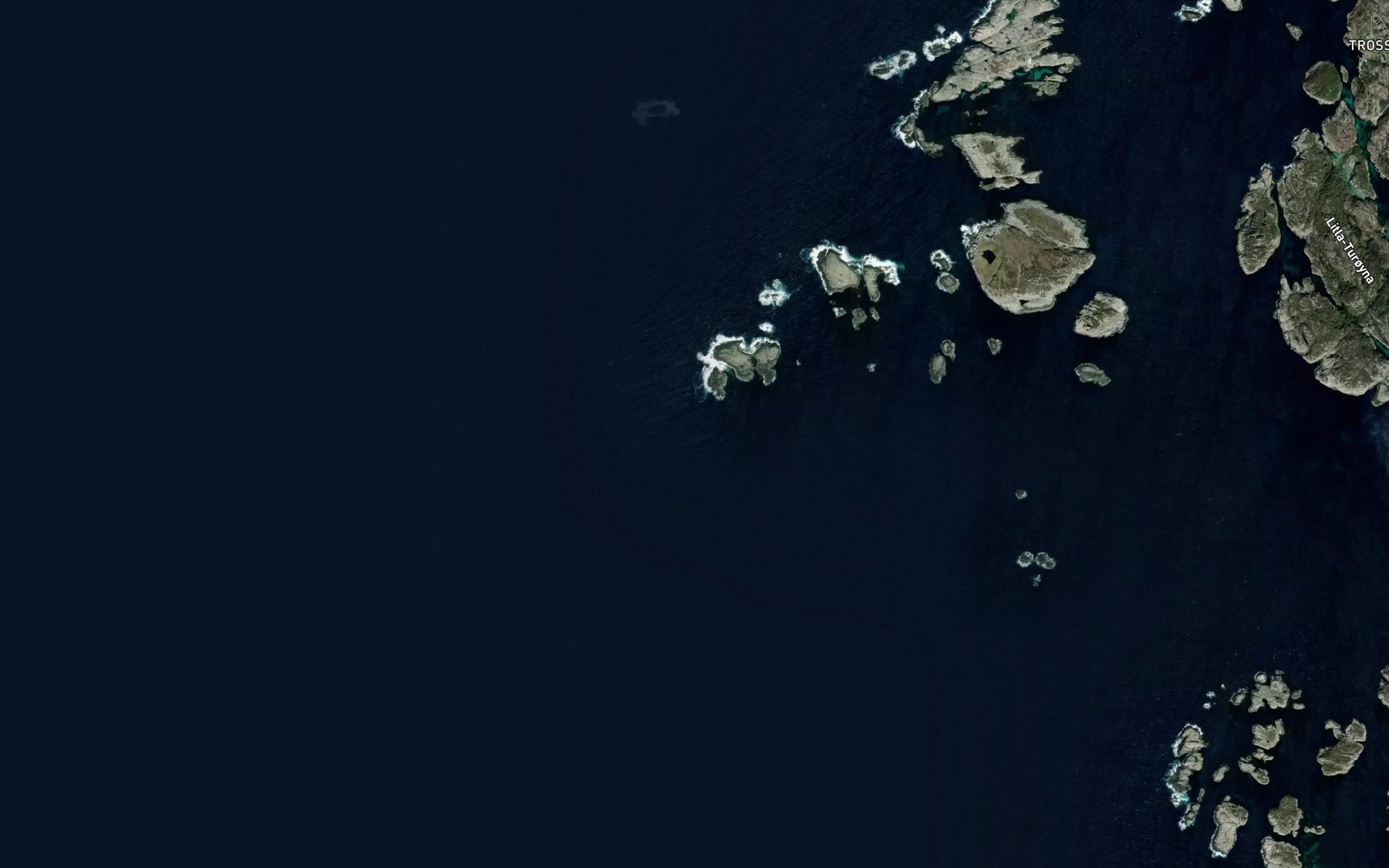 Satellite map of the Oddefluene