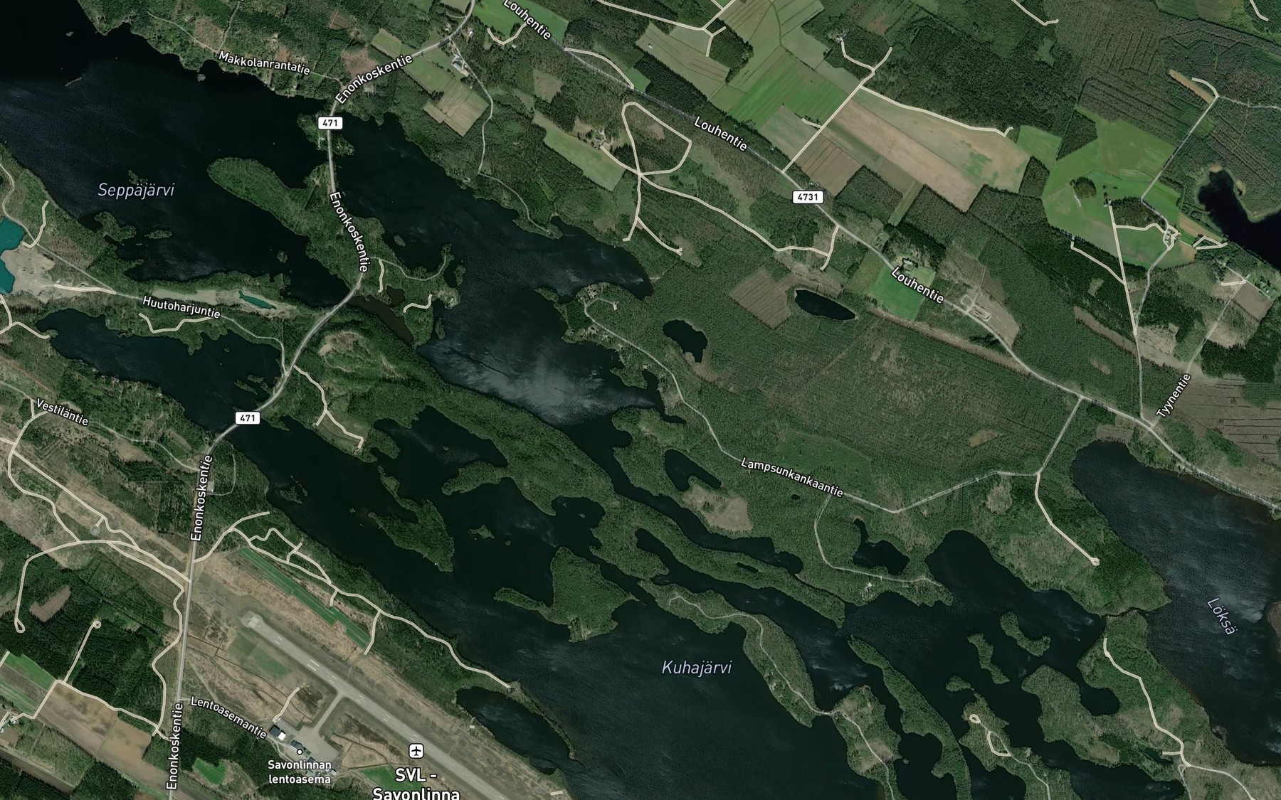 Satellite map of the Heinalahti