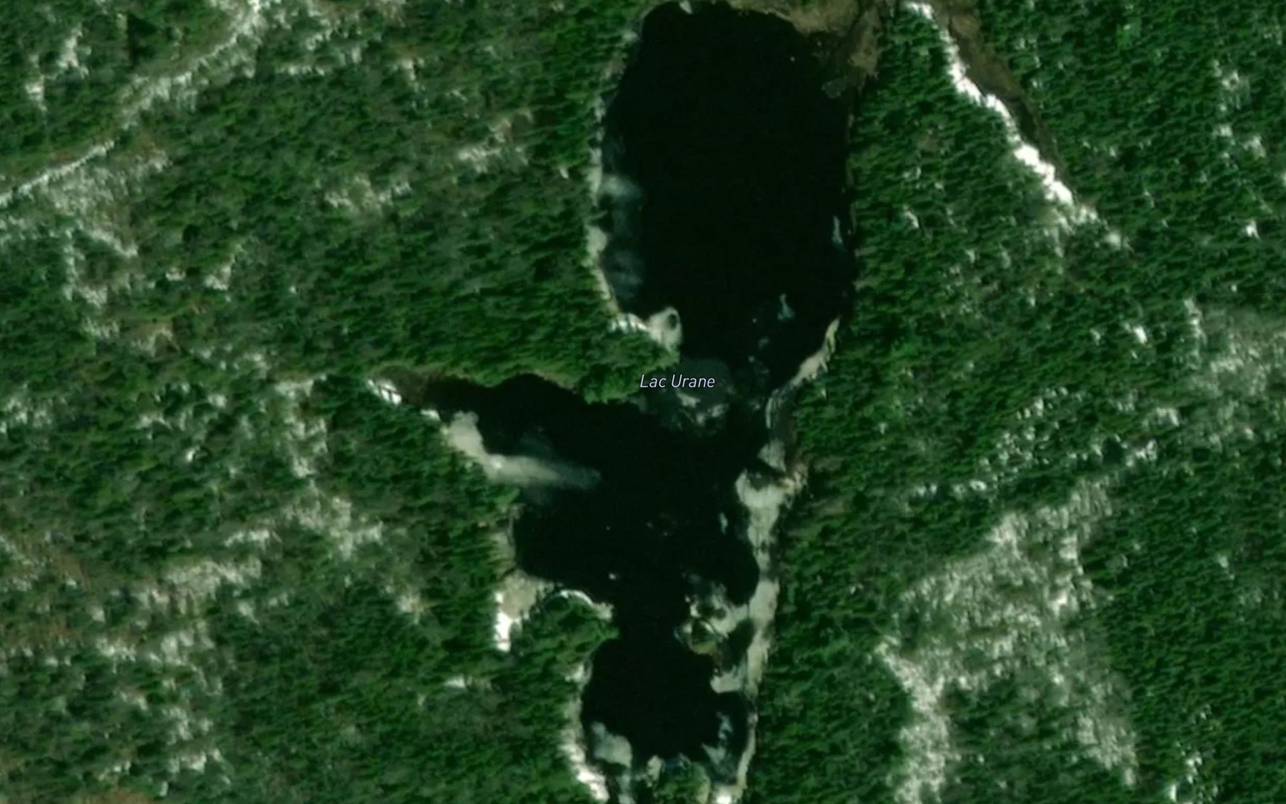 Satellite map of the Lac Urane