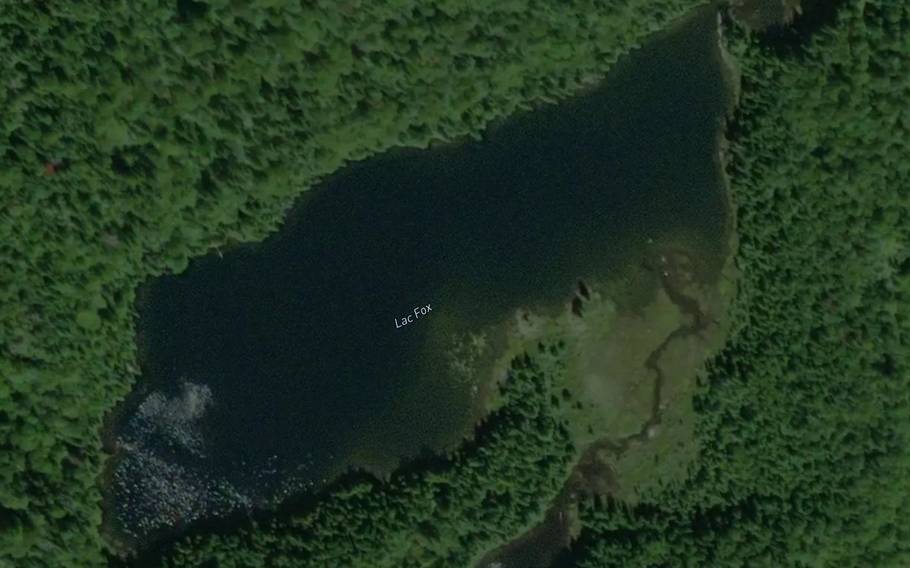 Satellite map of the Lac Fox