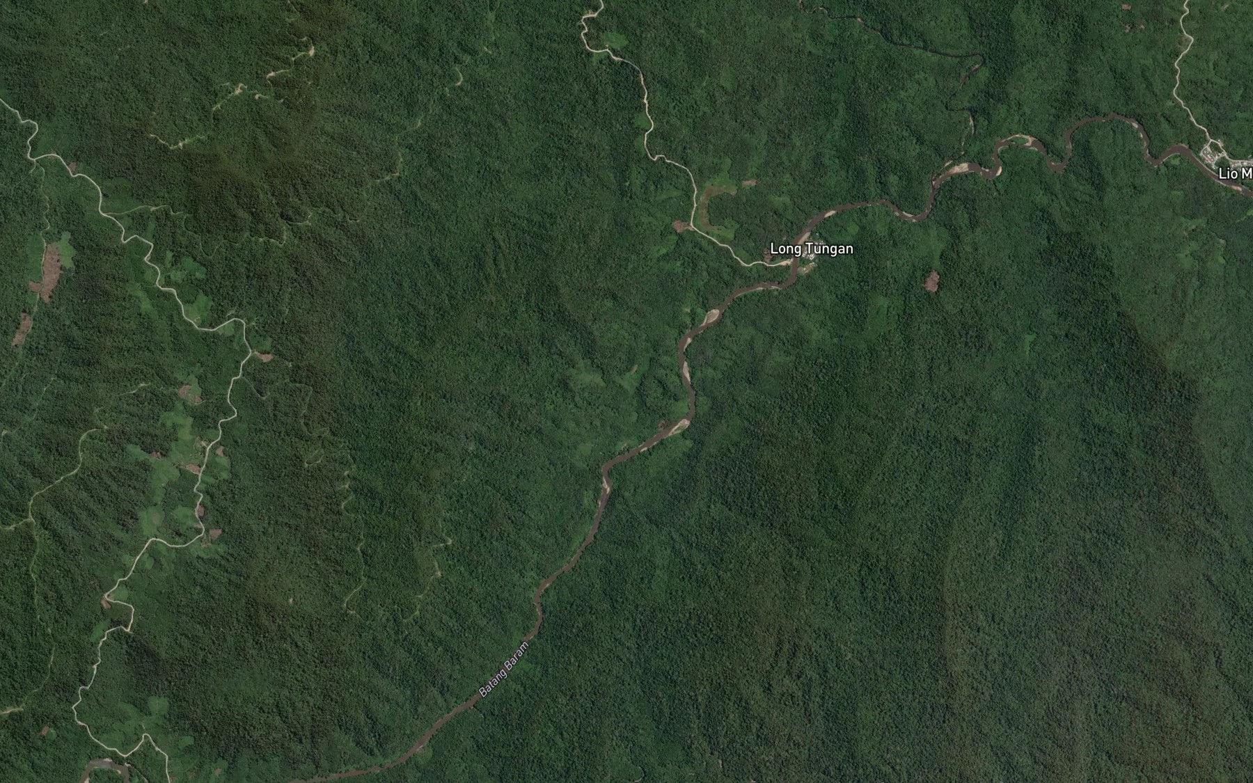 Satellite map of the Sungai Tungan