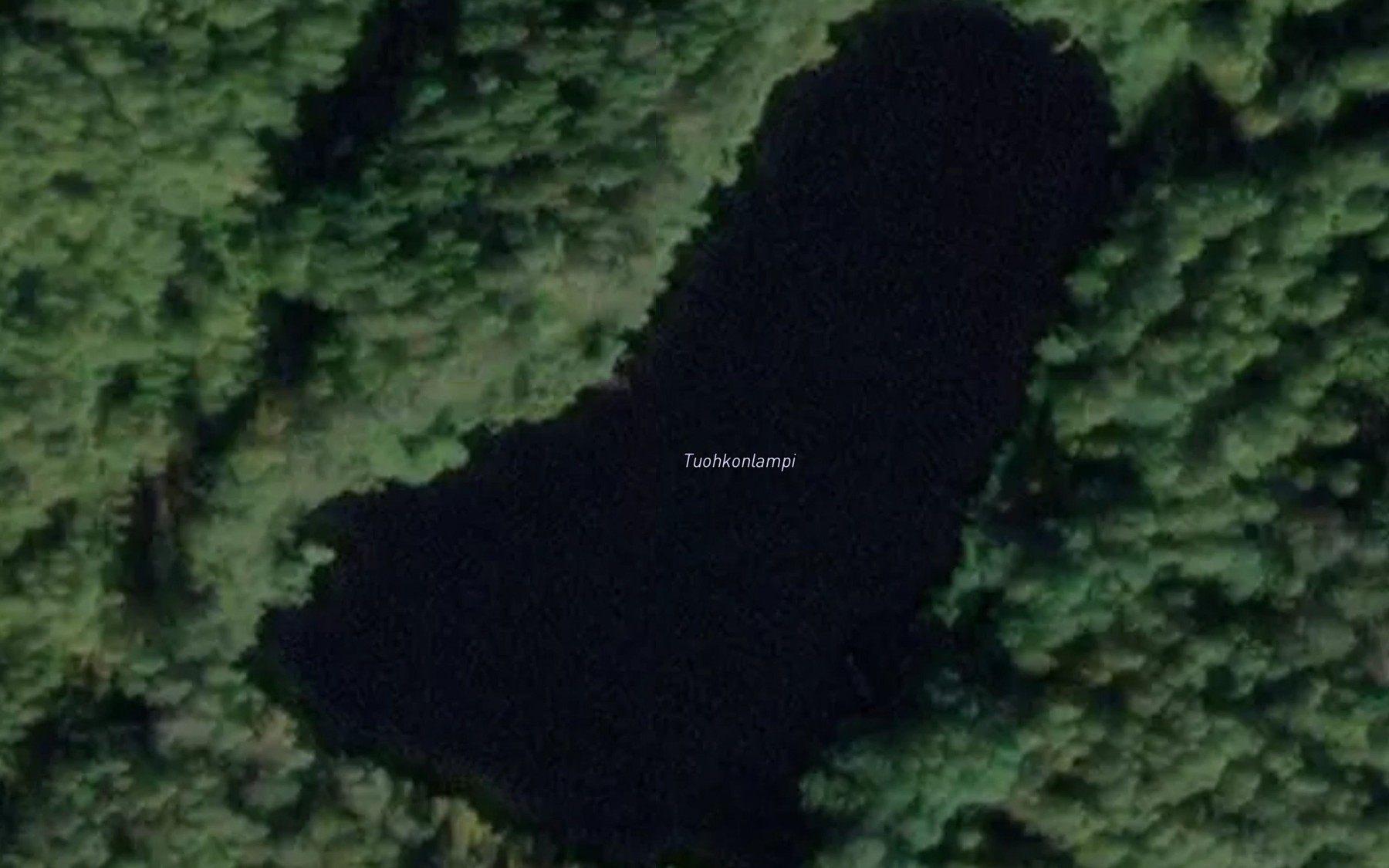 Satellite map of the Tuohkonlampi