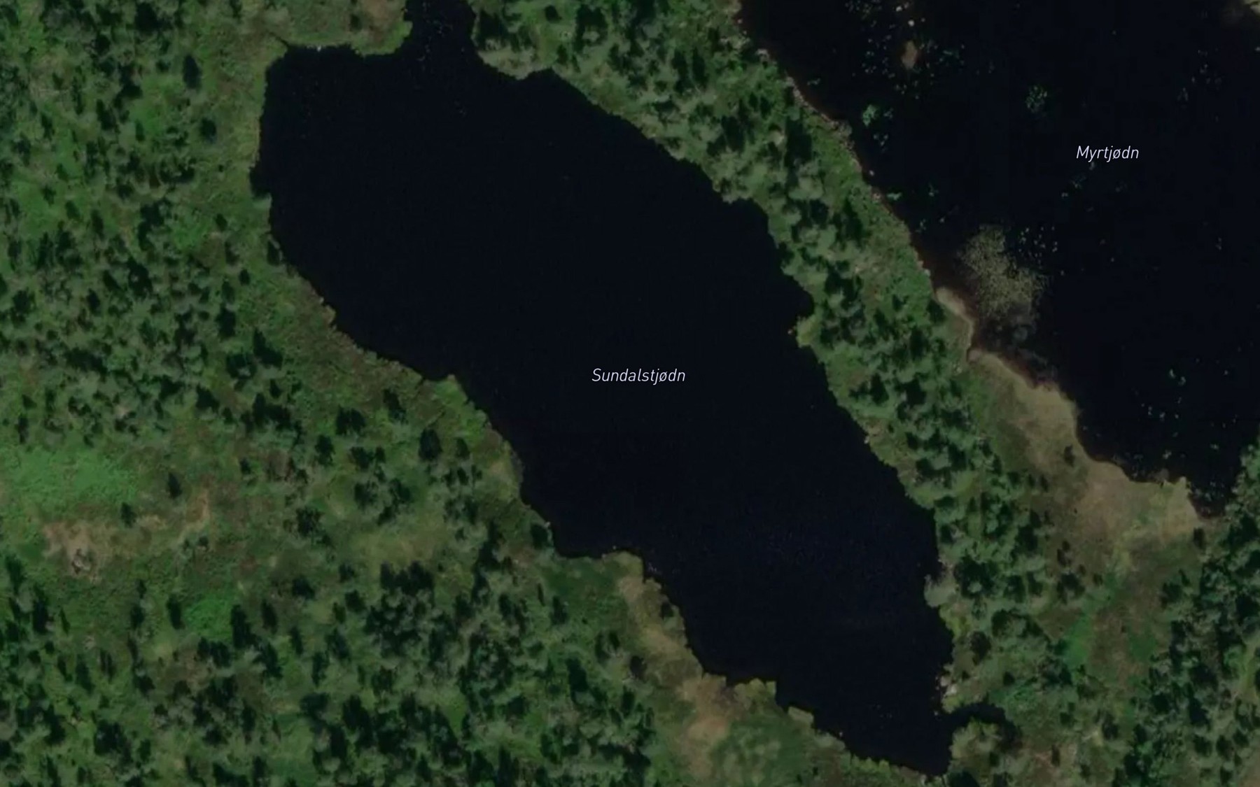 Satellite map of the Sundalstjodn