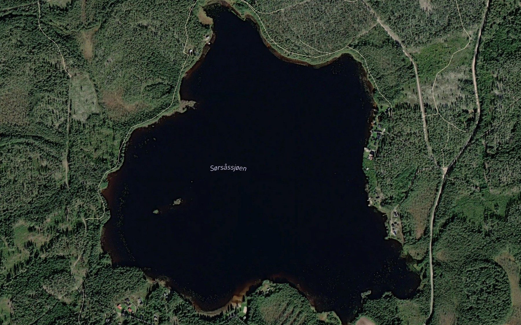 Satellite map of the Sorsassjoen