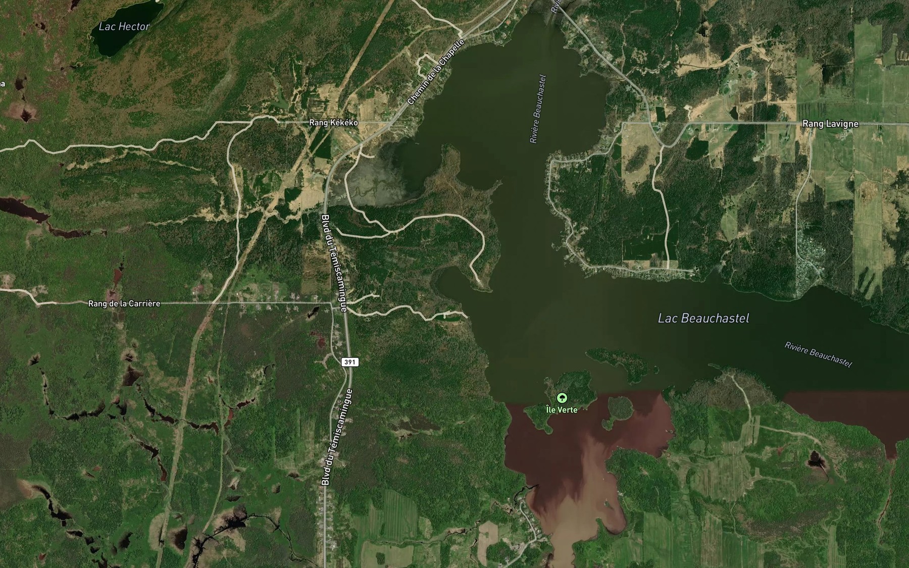 Satellite map of the Baie des Iles
