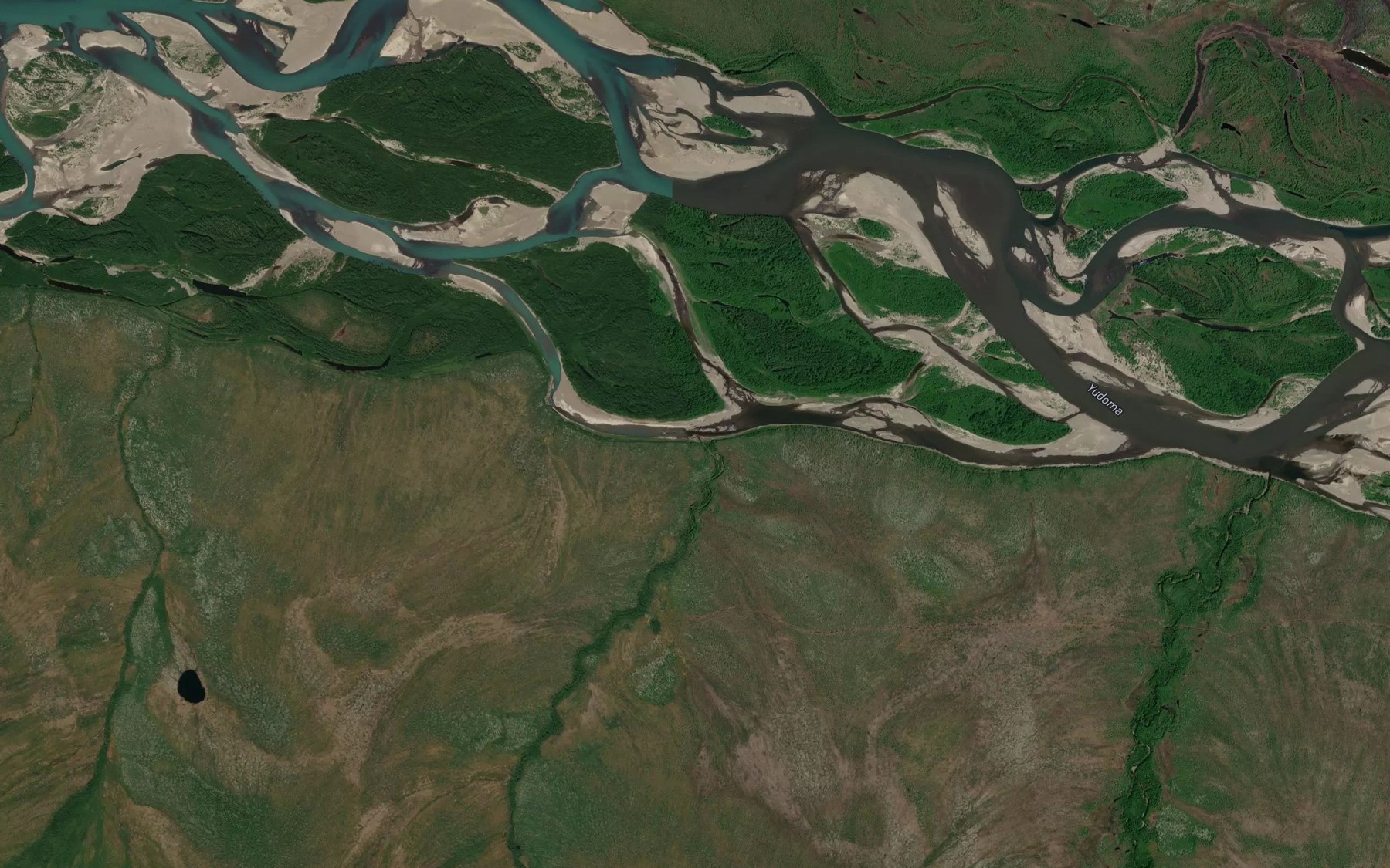 Satellite map of the Yargalakh