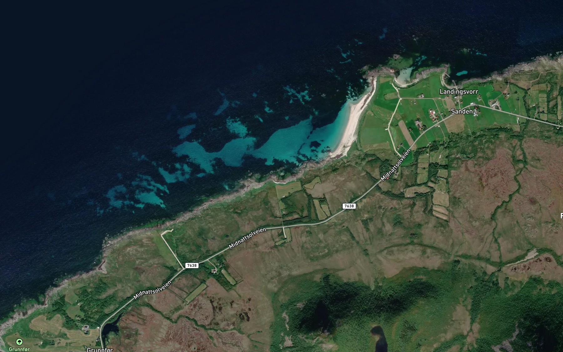 Satellite map of the Jekta