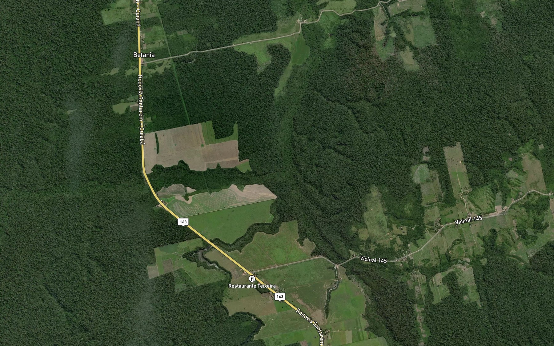 Satellite map of the Igarape Onca