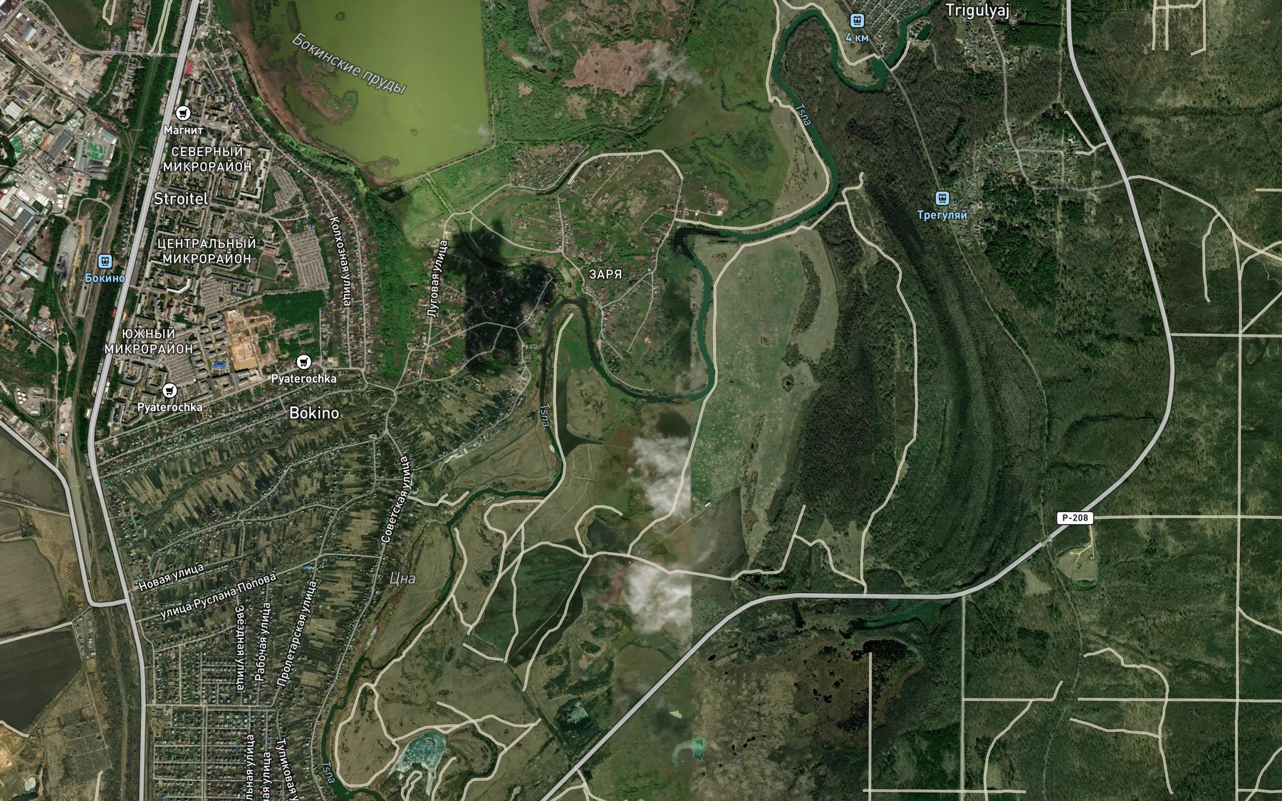 Satellite map of the Orekhovyy Klyuch