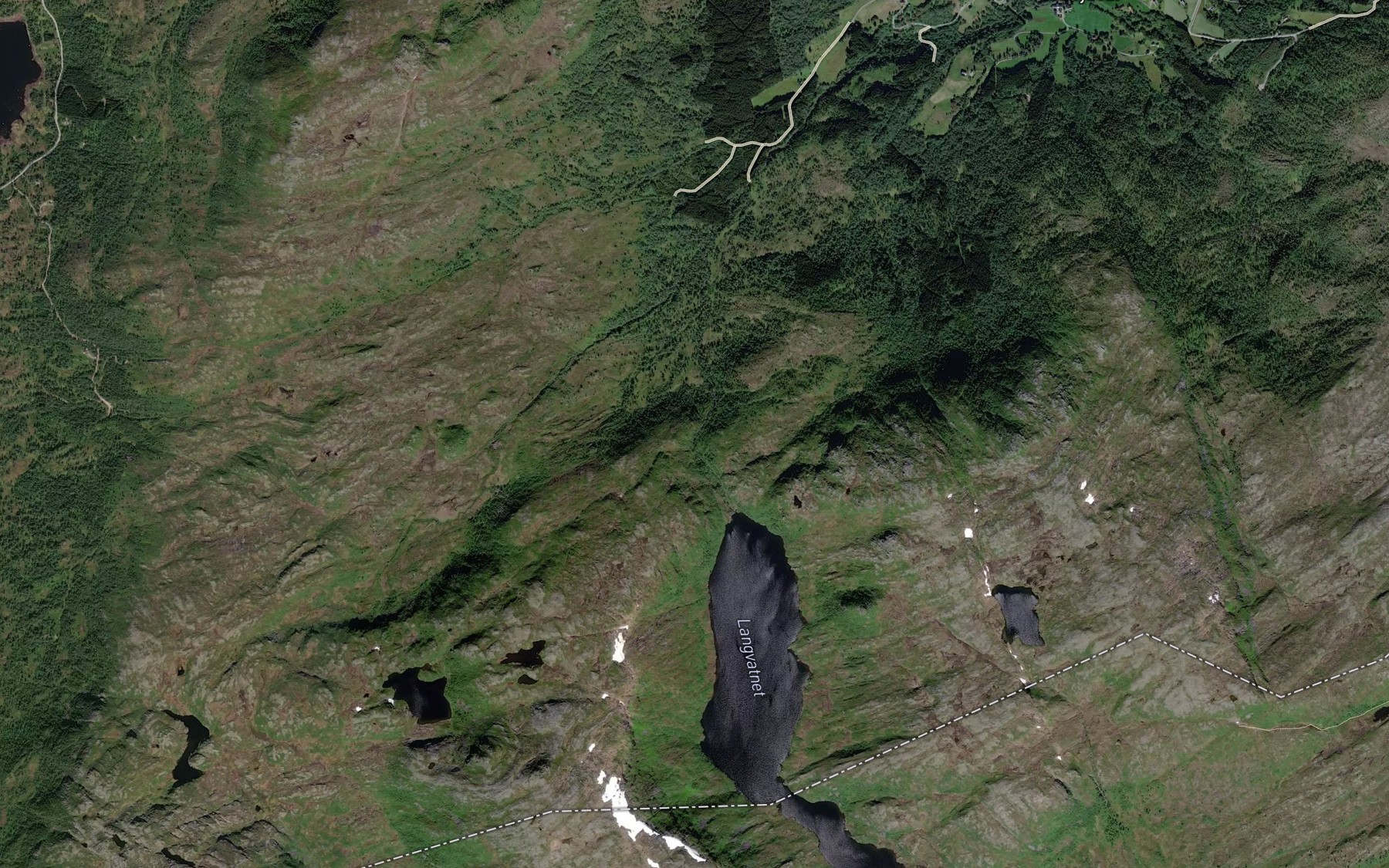 Satellite map of the Fossan