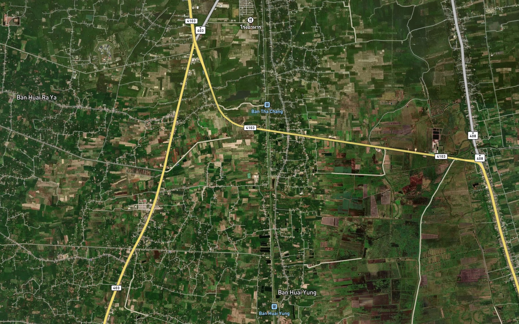 Satellite map of the Khlong Nek