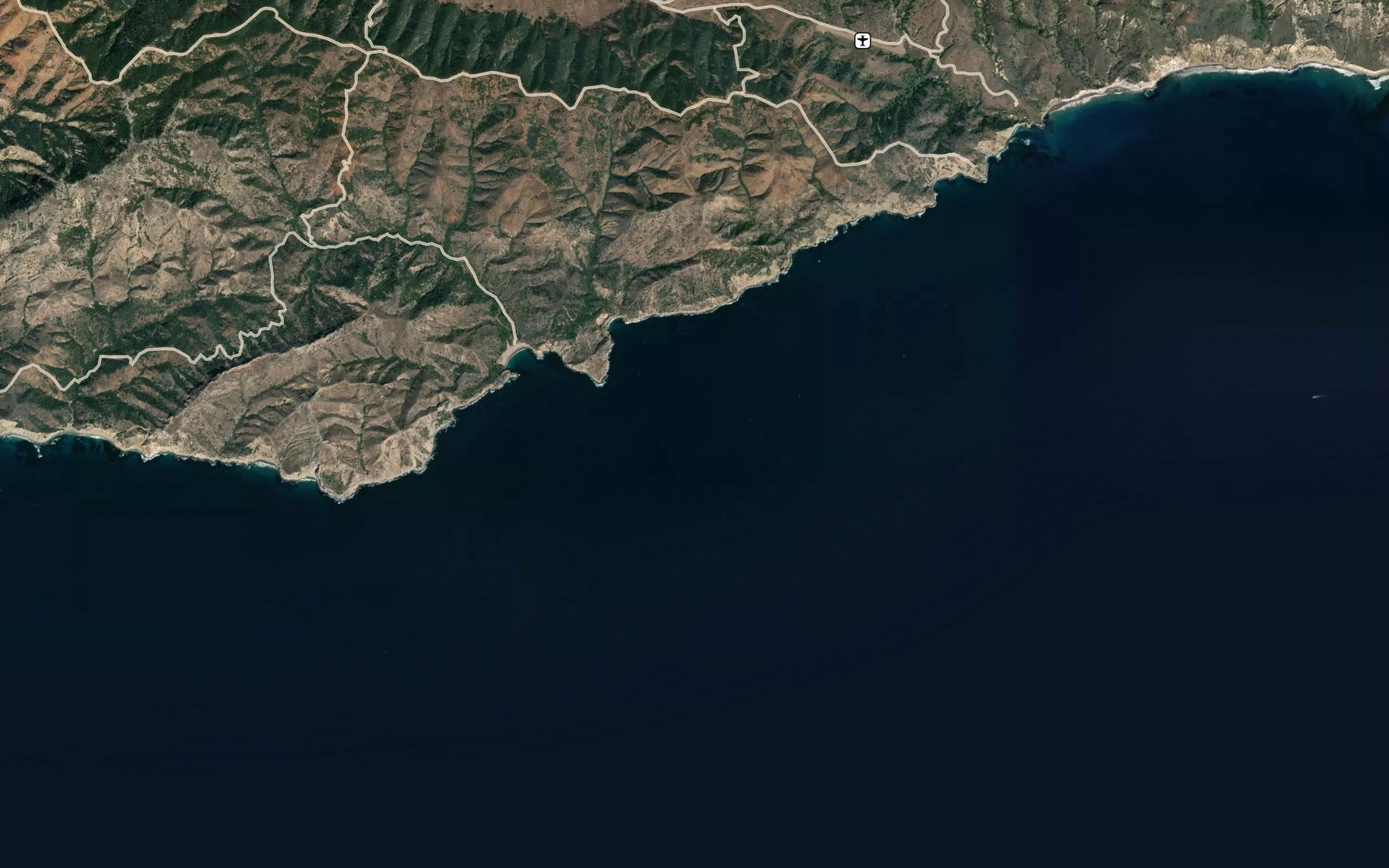 Satellite map of the Albert Anchorage