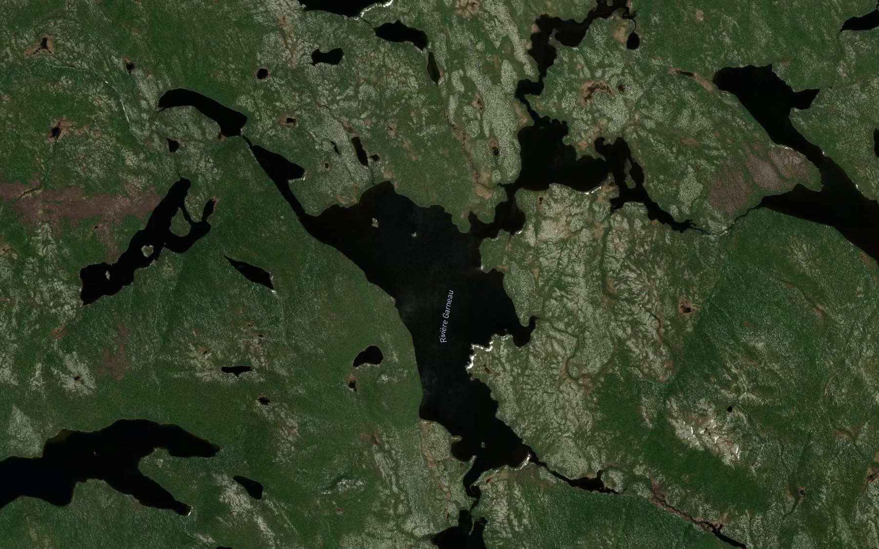 Satellite map of the Lac Umuak Kauapiskuanenat