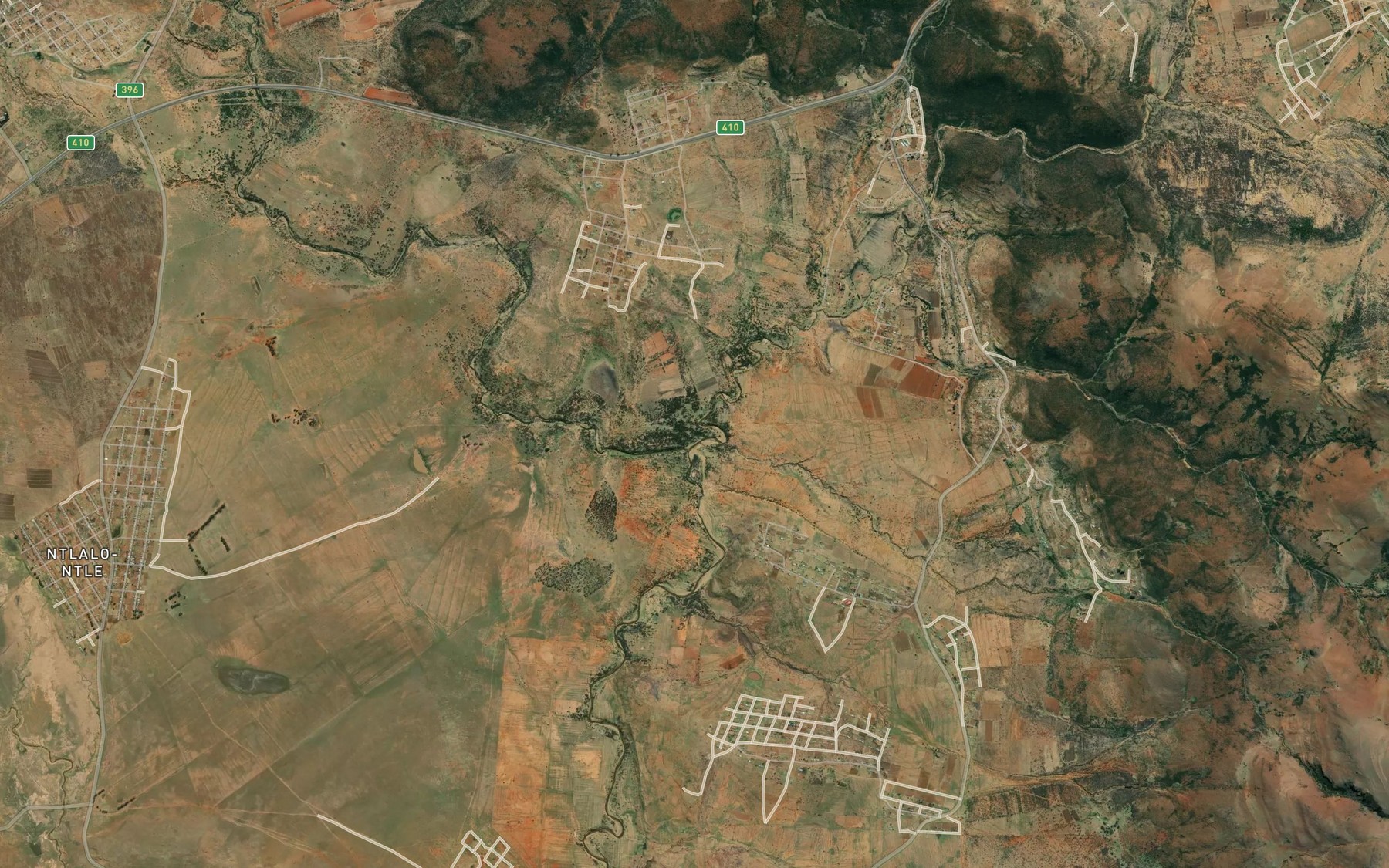 Satellite map of the Ndwana