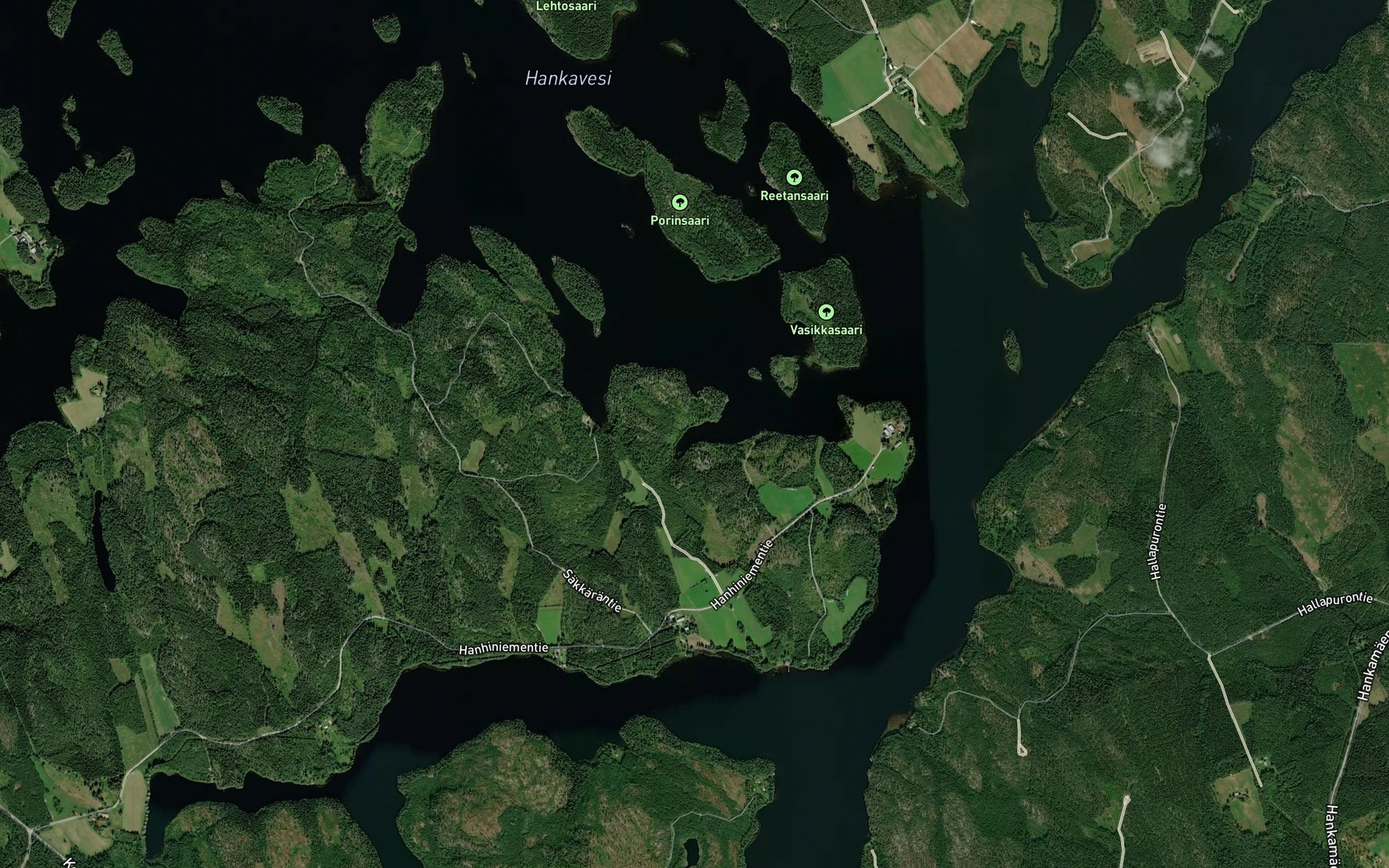 Satellite map of the Aittolahti