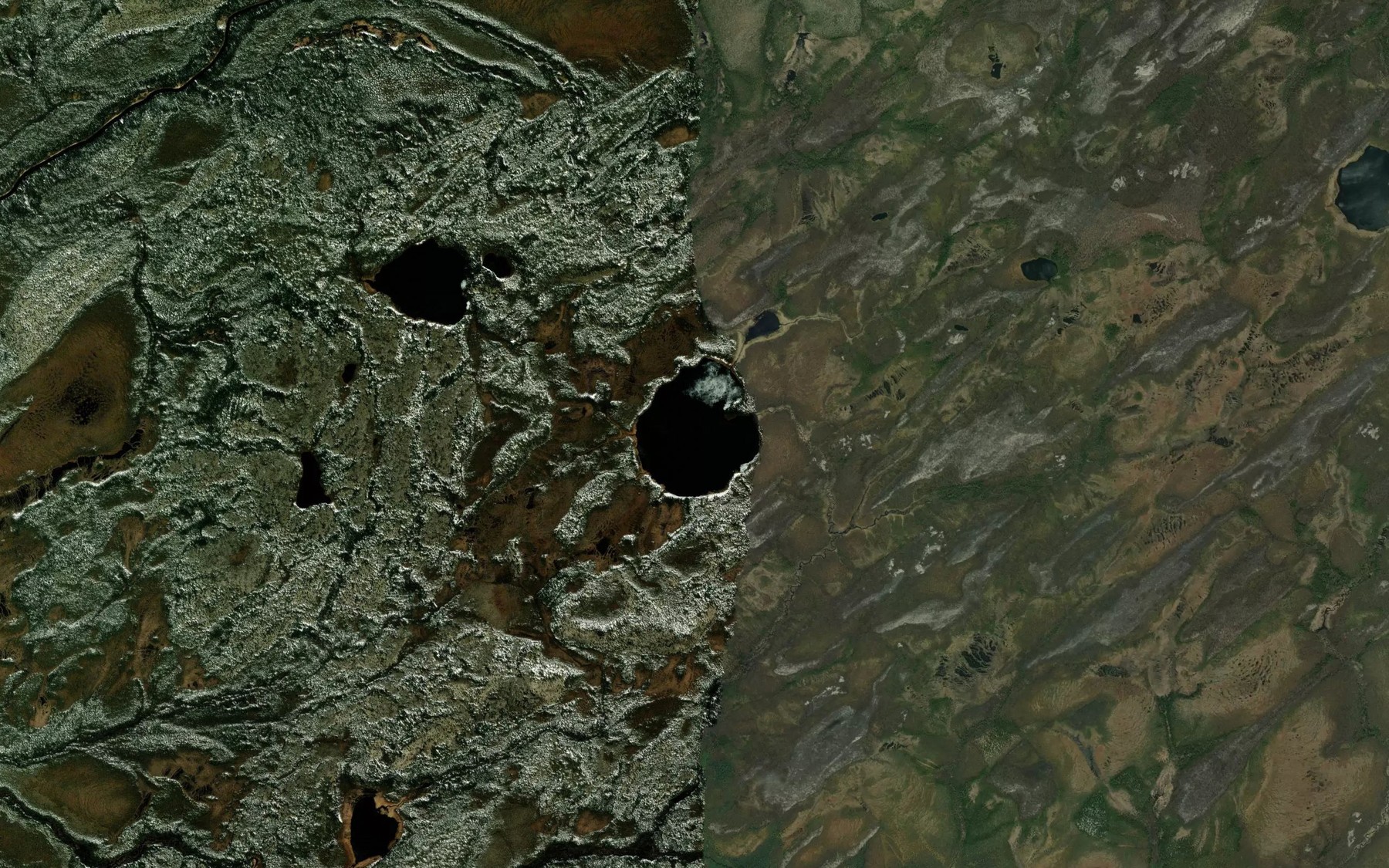 Satellite map of the Lac Amistaywasich