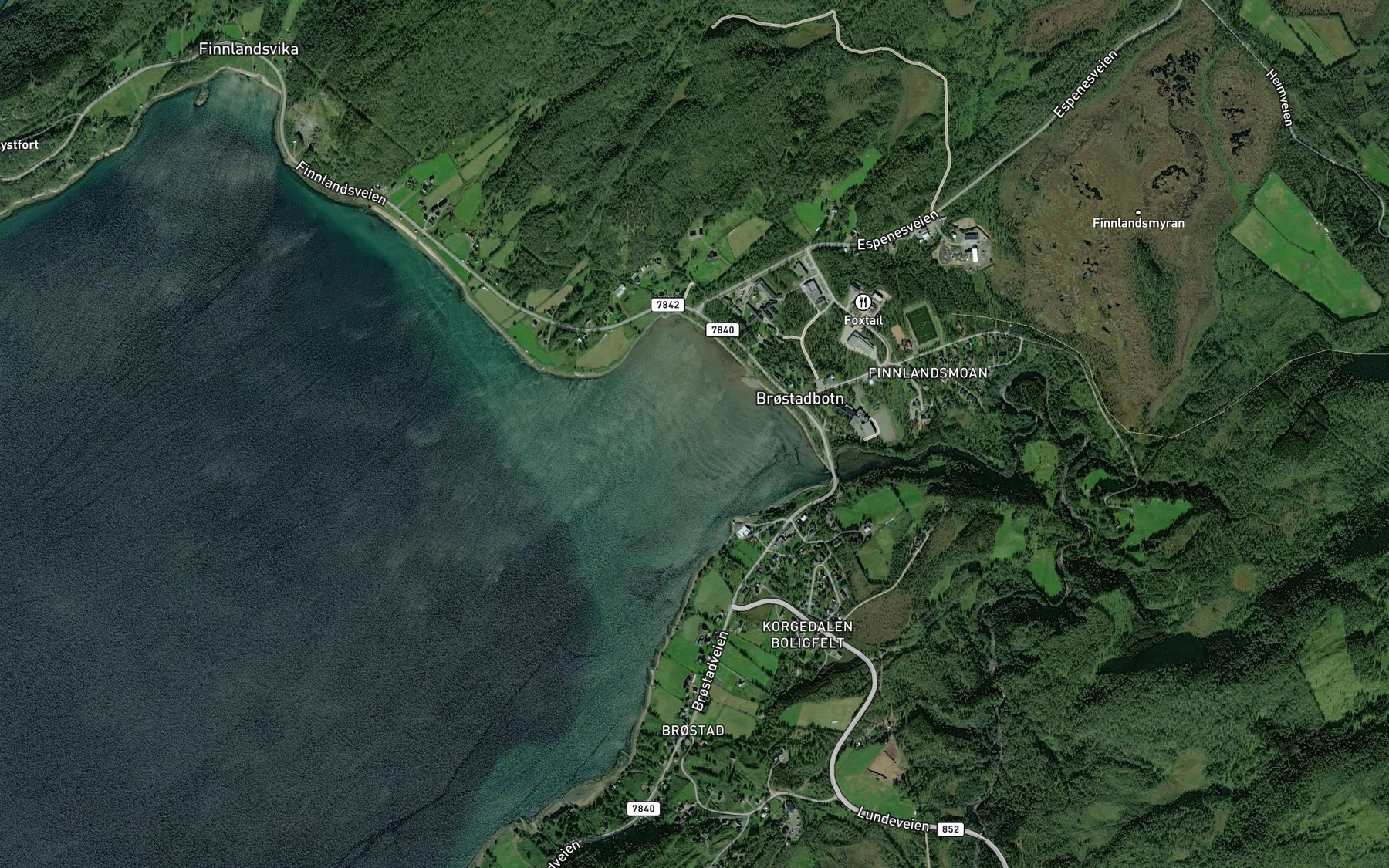 Satellite map of the Finnlandsleira