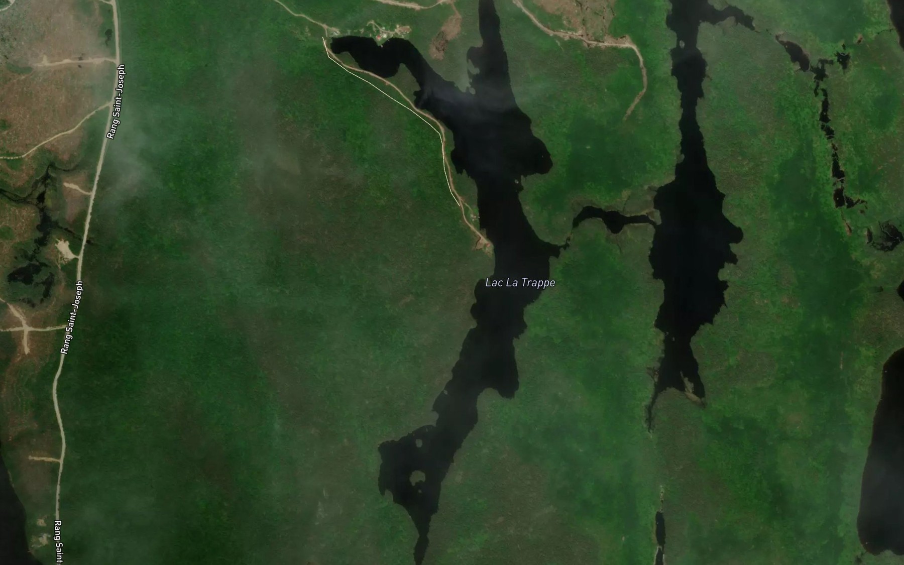Satellite map of the Lac La Trappe