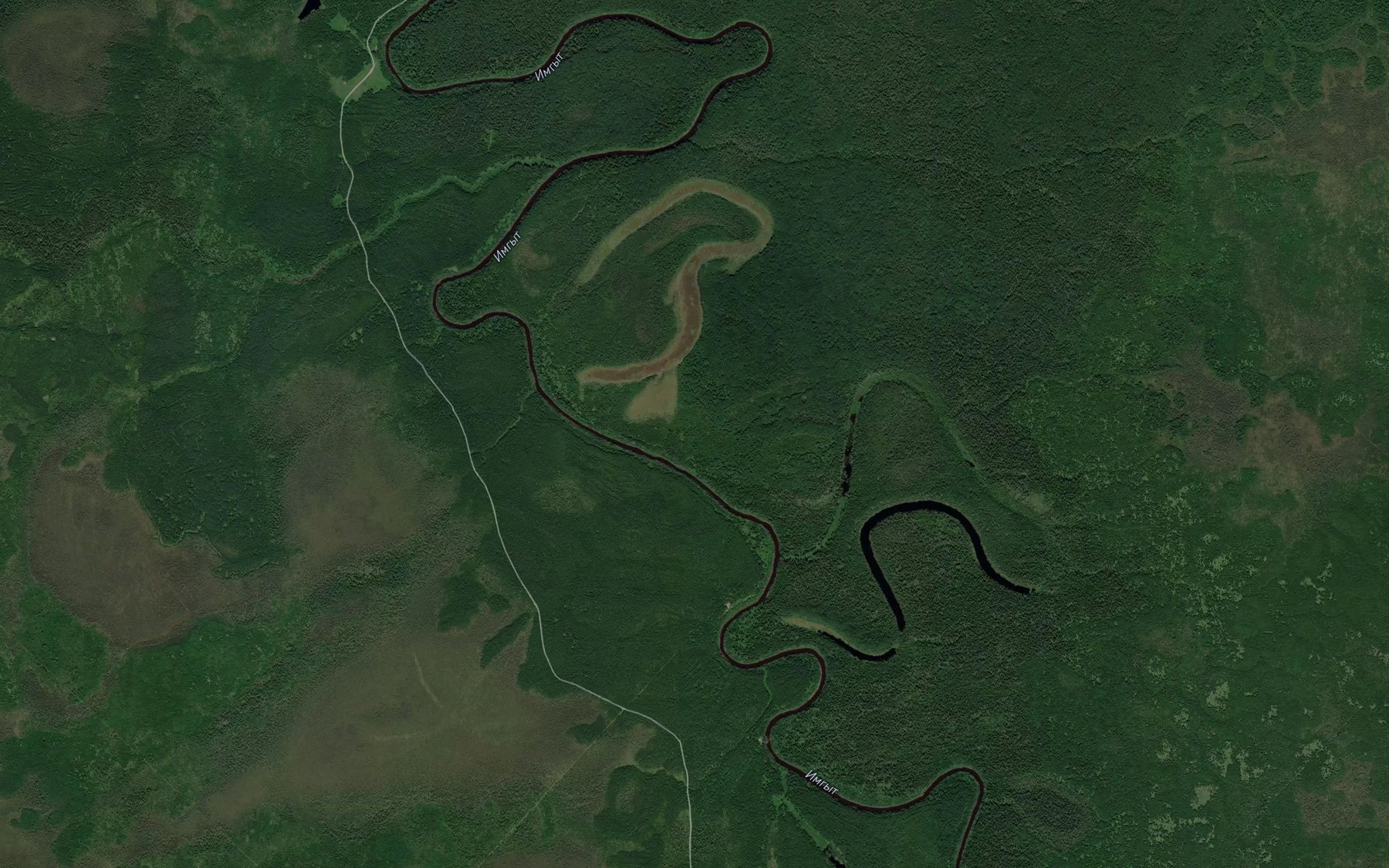 Satellite map of the Ozero Nemchinovo
