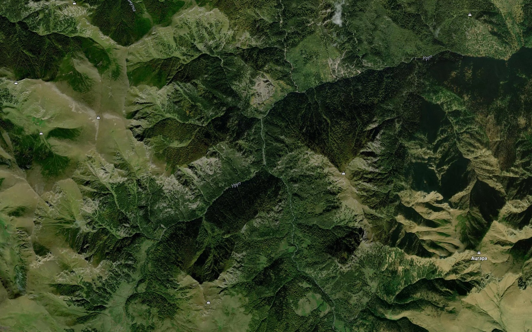 Satellite map of the Atsgara