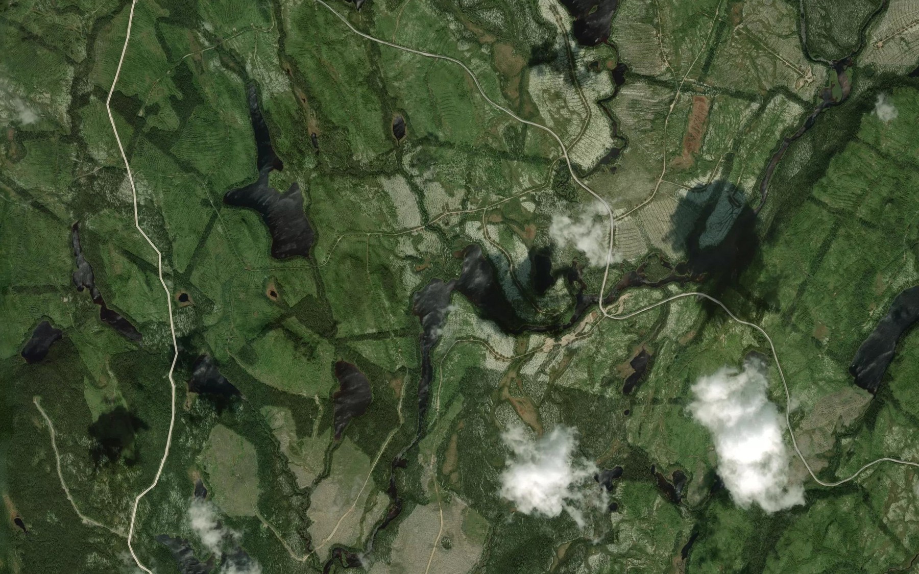 Satellite map of the Lac du Beaver