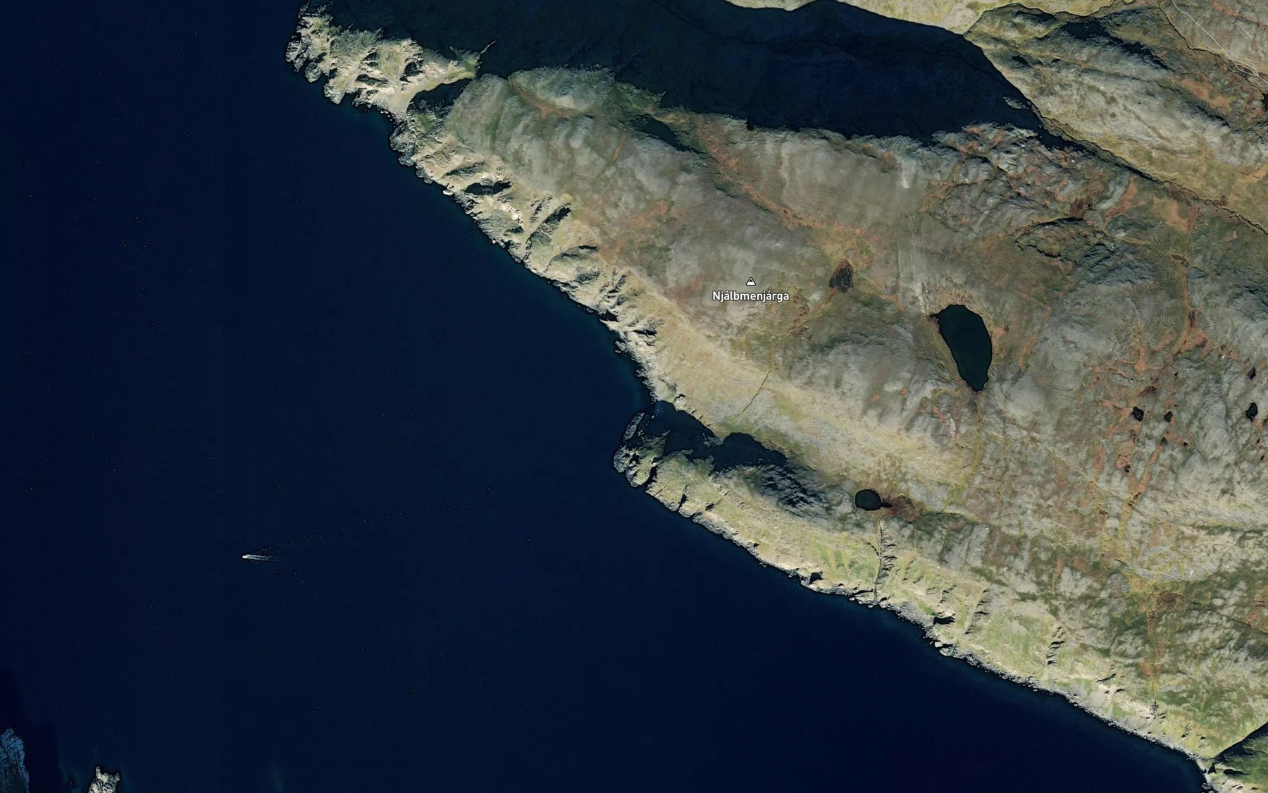 Satellite map of the Bryggebukta