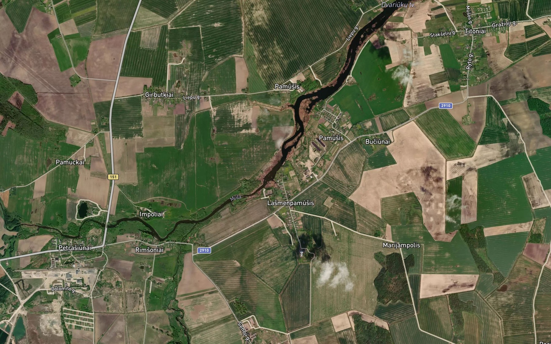 Satellite map of the Lasmuo