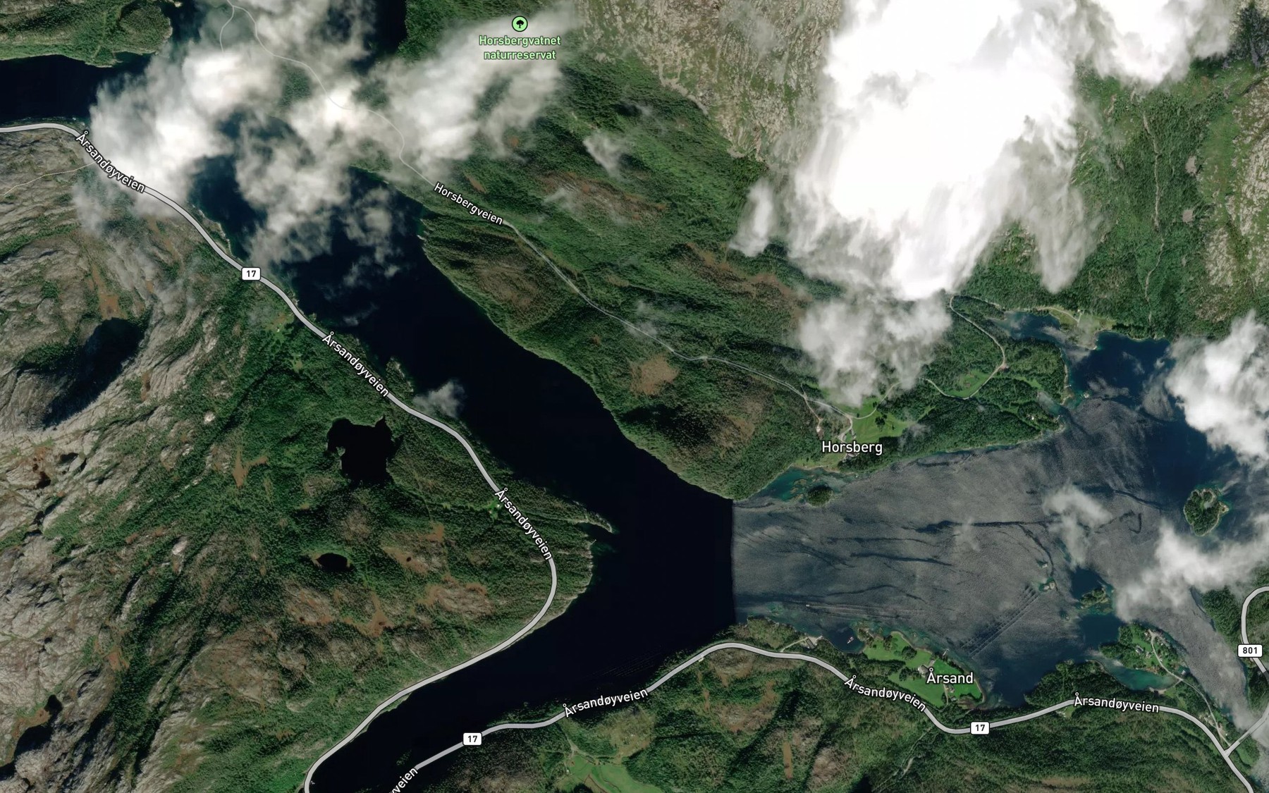 Satellite map of the Granasbekkjen