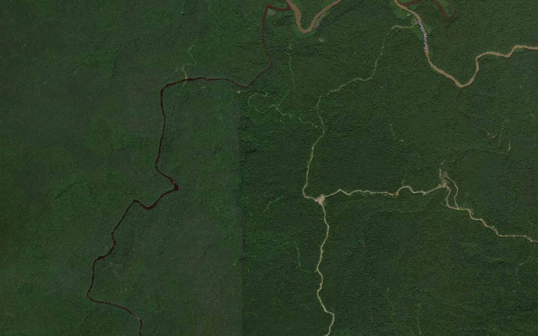 Satellite map of the Sungai Burak