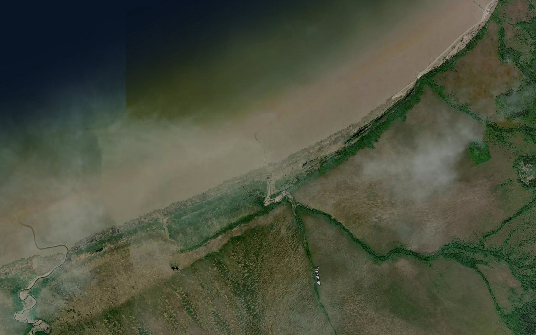 Satellite map of the Bol'shoy Ledegan