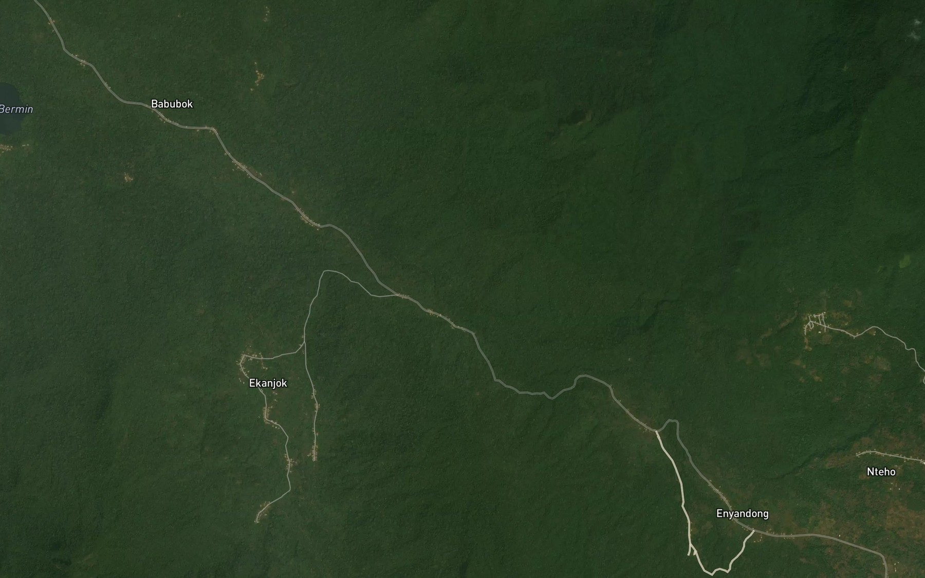 Satellite map of the Mbe